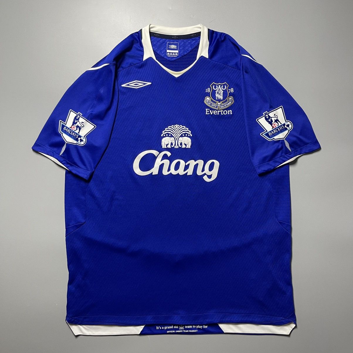 Umbro EVERTON UMBRO 2008/2009 FOOTBALL HOME JERSEY #17 CAHILL Size US XL / EU 56 / 4 - 2 Thumbnail