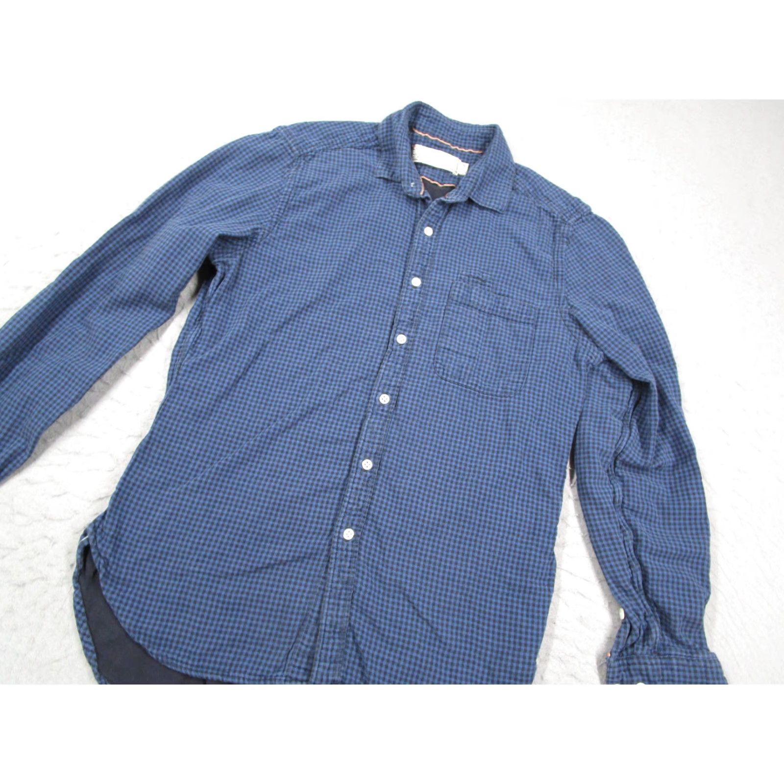 Vintage VINTAGE Shipley & Halmos Shirt Mens S Blue Check Cotton Button Up Casual Long Sleeve Size US S / EU 44-46 / 1 - 2 Thumbnail