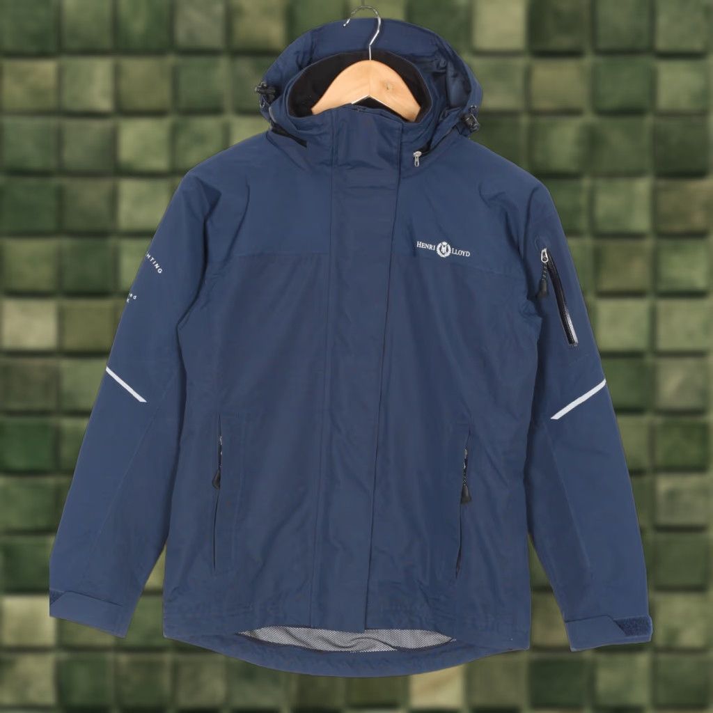 Henri Lloyd HENRI LLOYD Hooded Waterproof Sailing Jacket Women XS Blue MJ5742 Size XS / US 0-2 / IT 36-38 - 1 Thumbnail