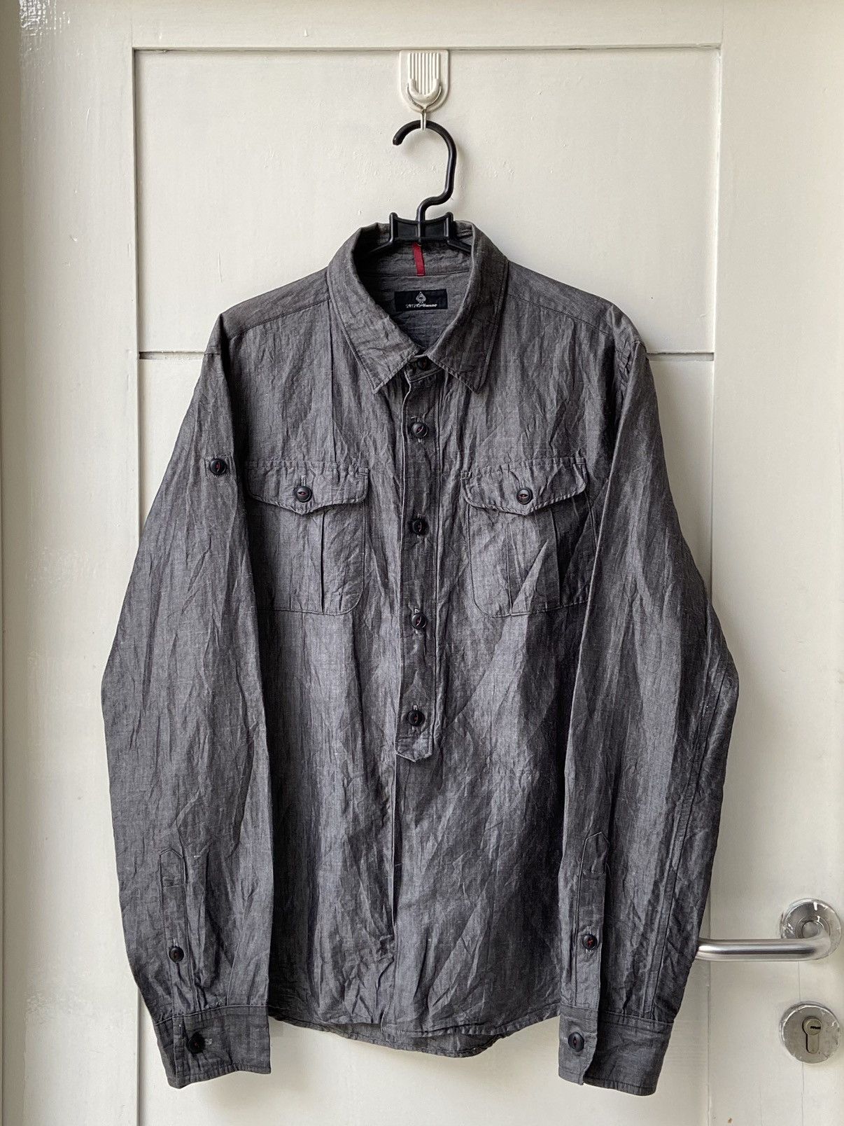 Designer × Japanese Brand 291295 Homme Grey Shirt Size US S / EU 44-46 / 1 - 10 Thumbnail