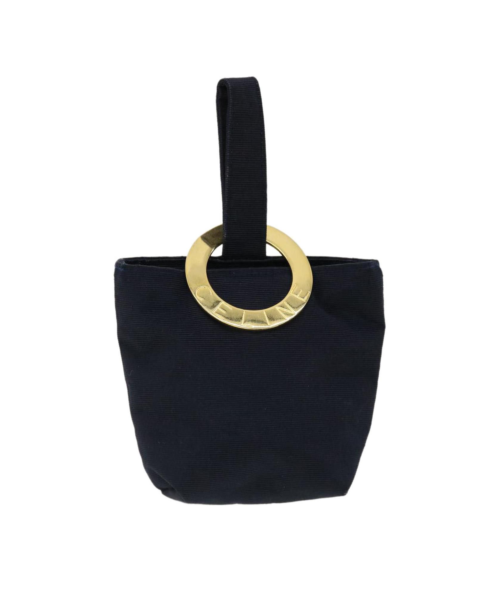 image of Navy Circle Pouch Celine Am3209, Women's