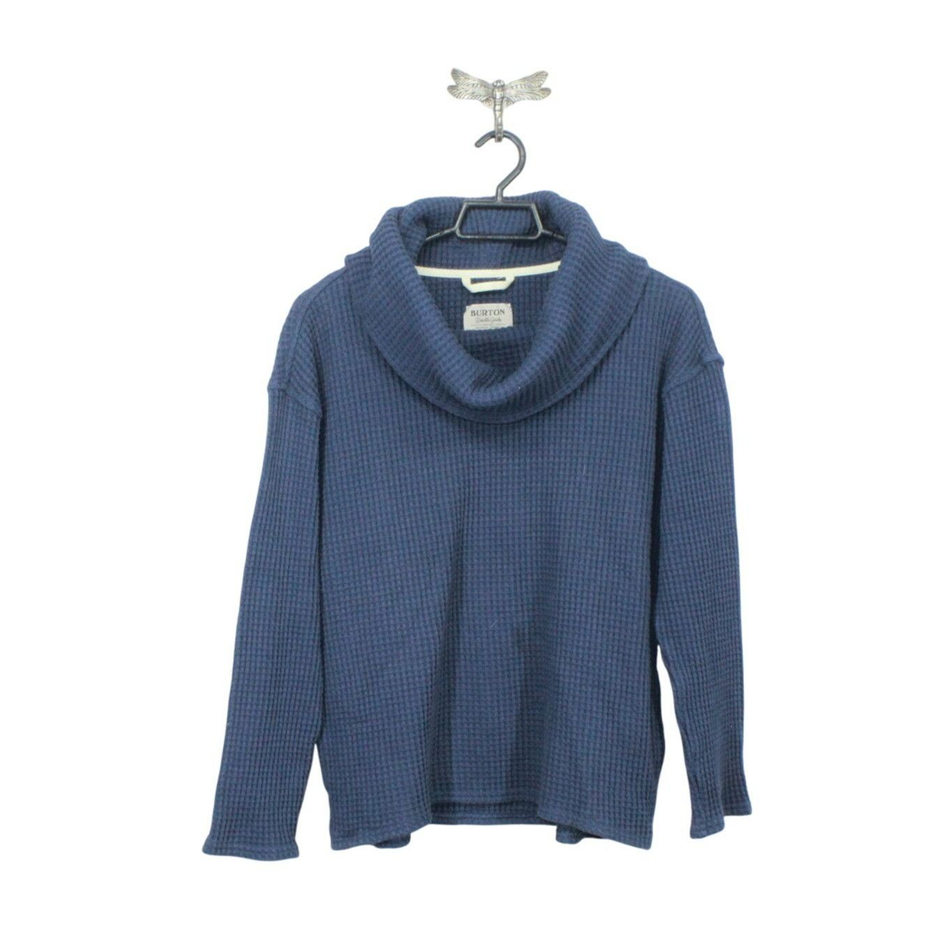 Burton Burton Women's Cowl Neck Waffle Top Cotton Size M / US 6-8 / IT 42-44 - 1 Thumbnail