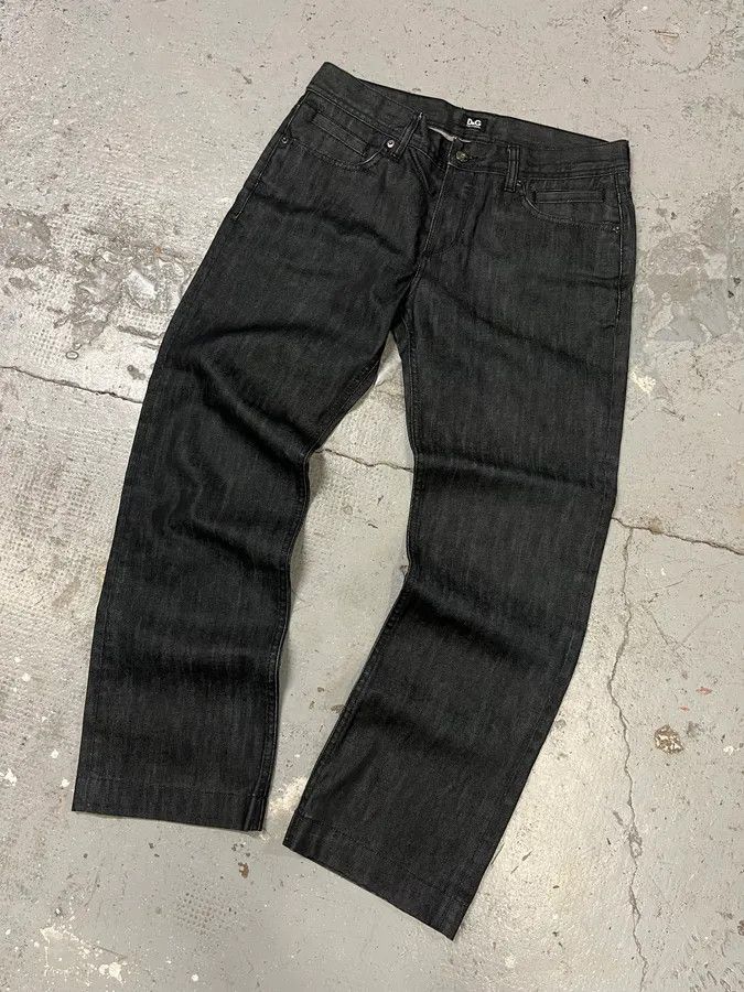 Dolce & Gabbana × Vintage 2000s Dolce & Gabbana Navy Brut Denim Jeans Size US 31 - 5 Thumbnail