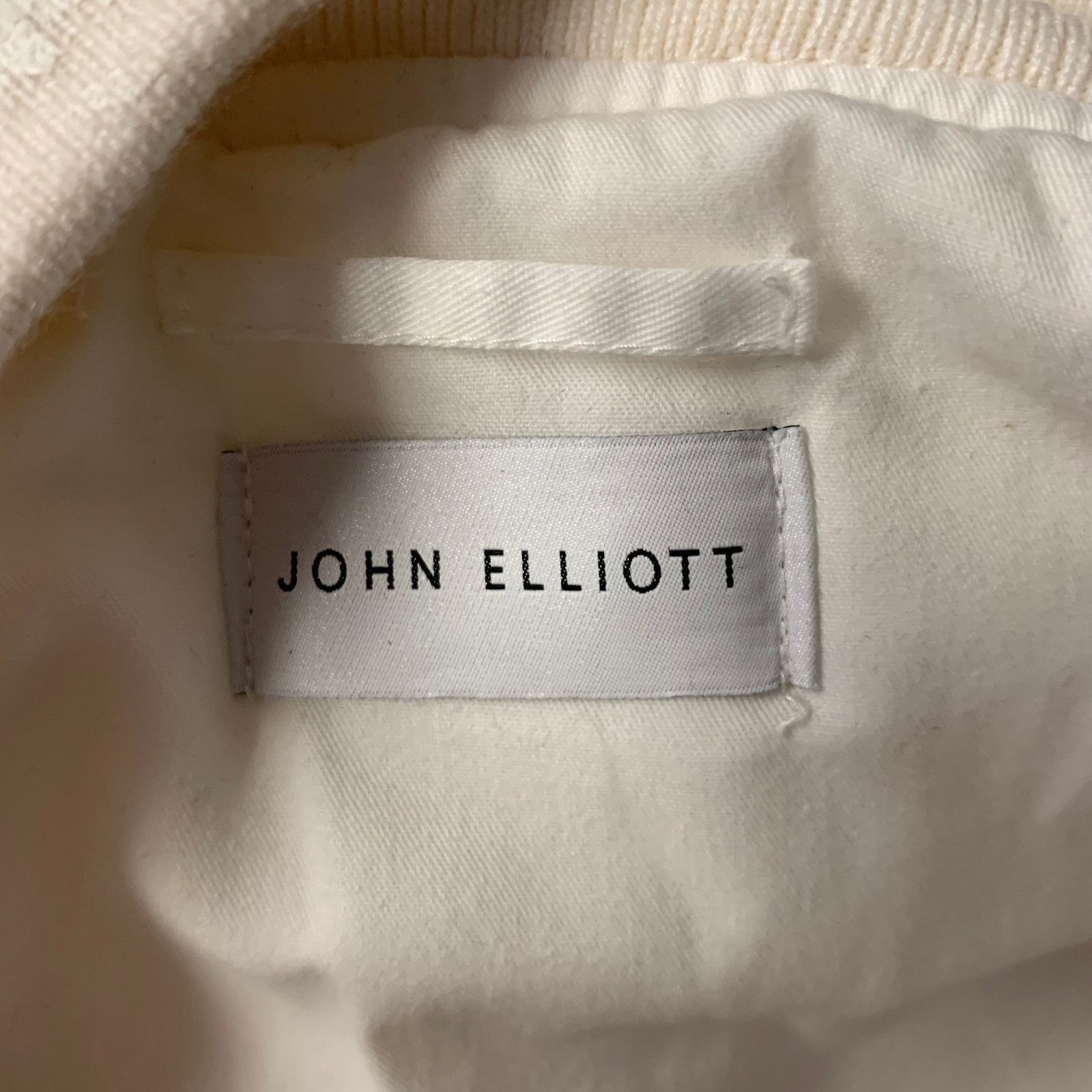 John Elliott JOHN ELLIOTT XL White Paint Splatter Cotton Bomber Jacket Size US XL / EU 56 / 4 - 6 Thumbnail