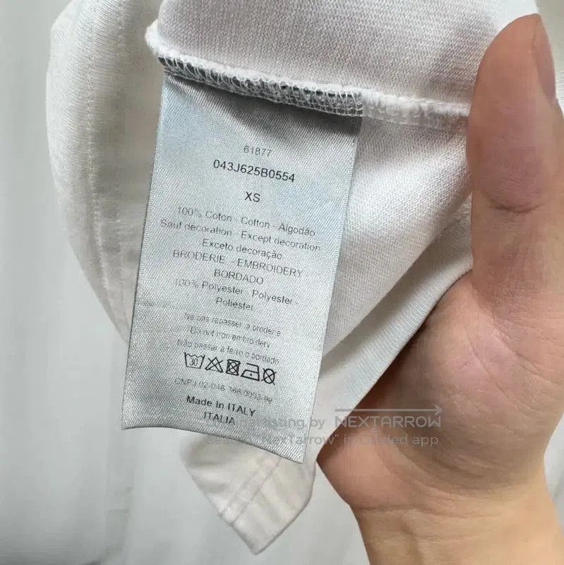 Dior Dior Summer White Embroidered Logo T-Shirt . Size US XS / EU 42 / 0 - 6 Thumbnail