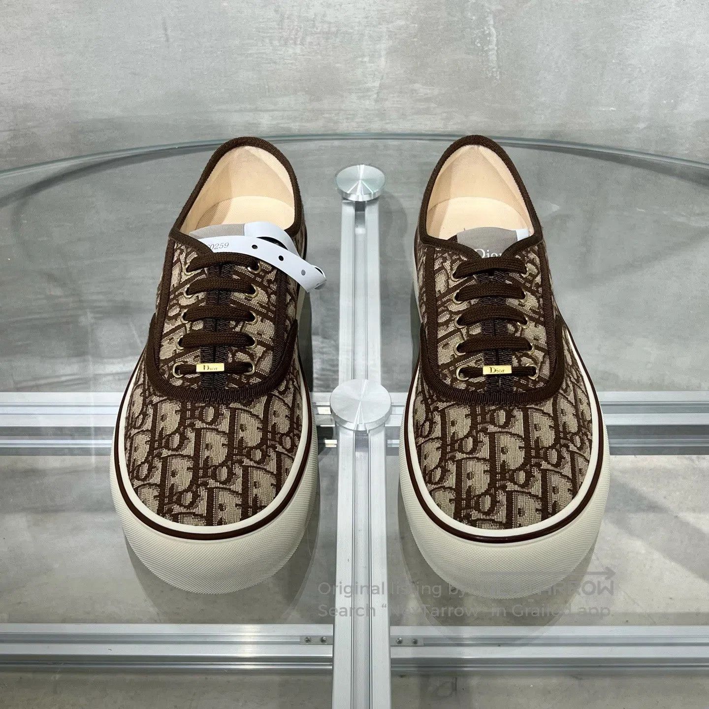 Dior Dior Saltwind Brown Old-Fashioned Low-Top Sports Shoes Size US 11 / EU 44 - 2 Thumbnail