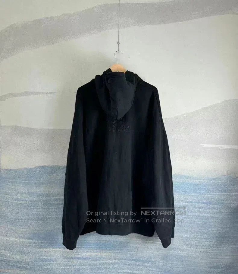 Balenciaga Balenciaga Black Embroidered Zip Hoodie. Size US L / EU 52-54 / 3 - 2 Thumbnail