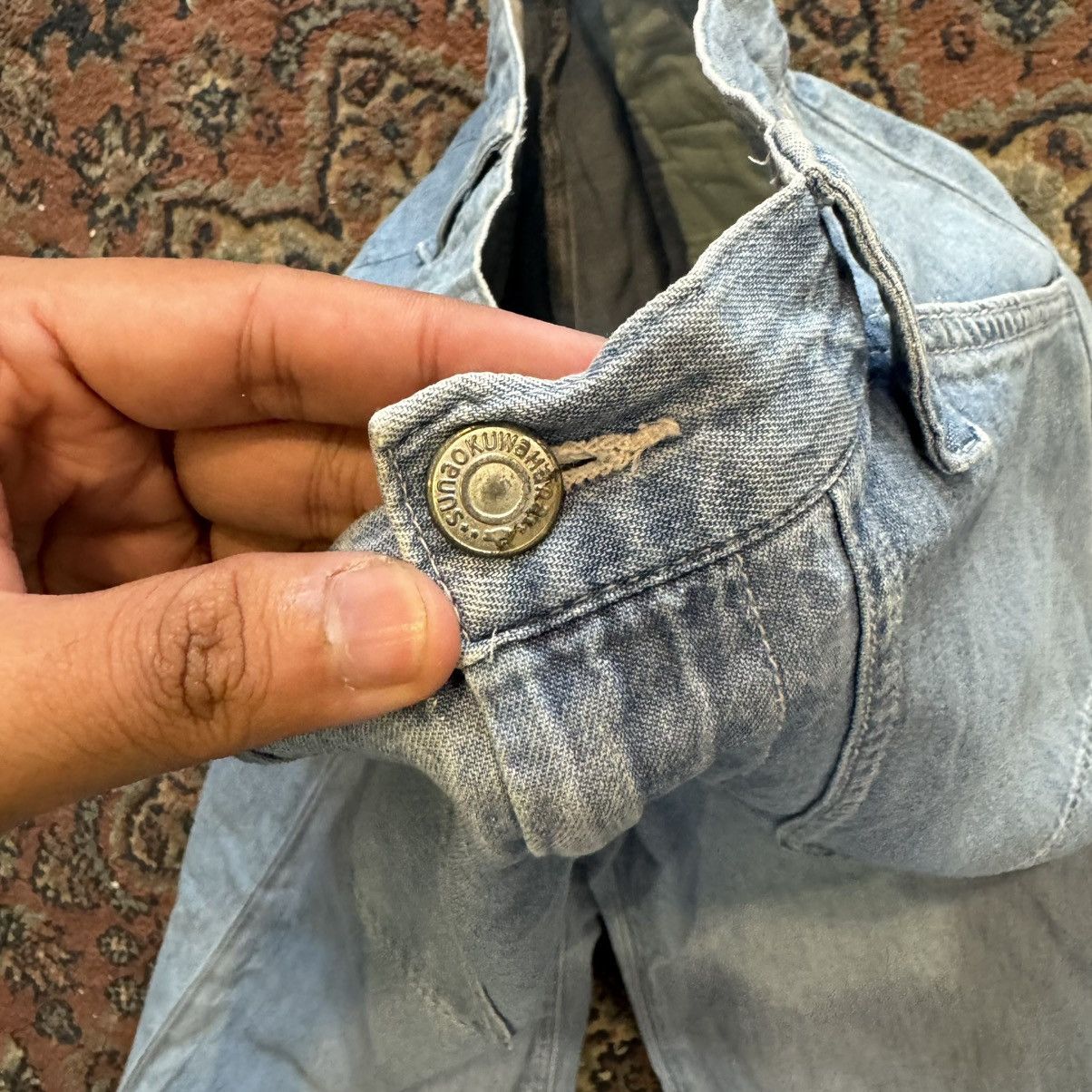 Issey Miyake Vintage Sunao Kuwahara By Issey Miyake Baggy Jeans Size US 29 - 6 Thumbnail