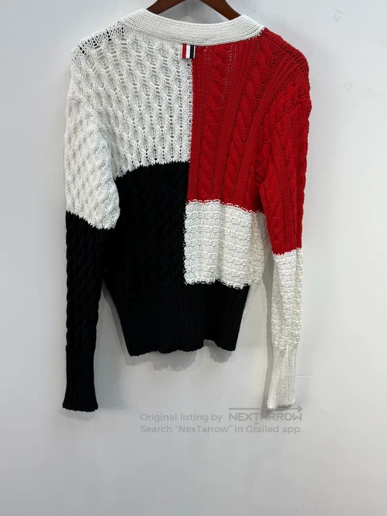 Thom Browne Classic three colour cardigan