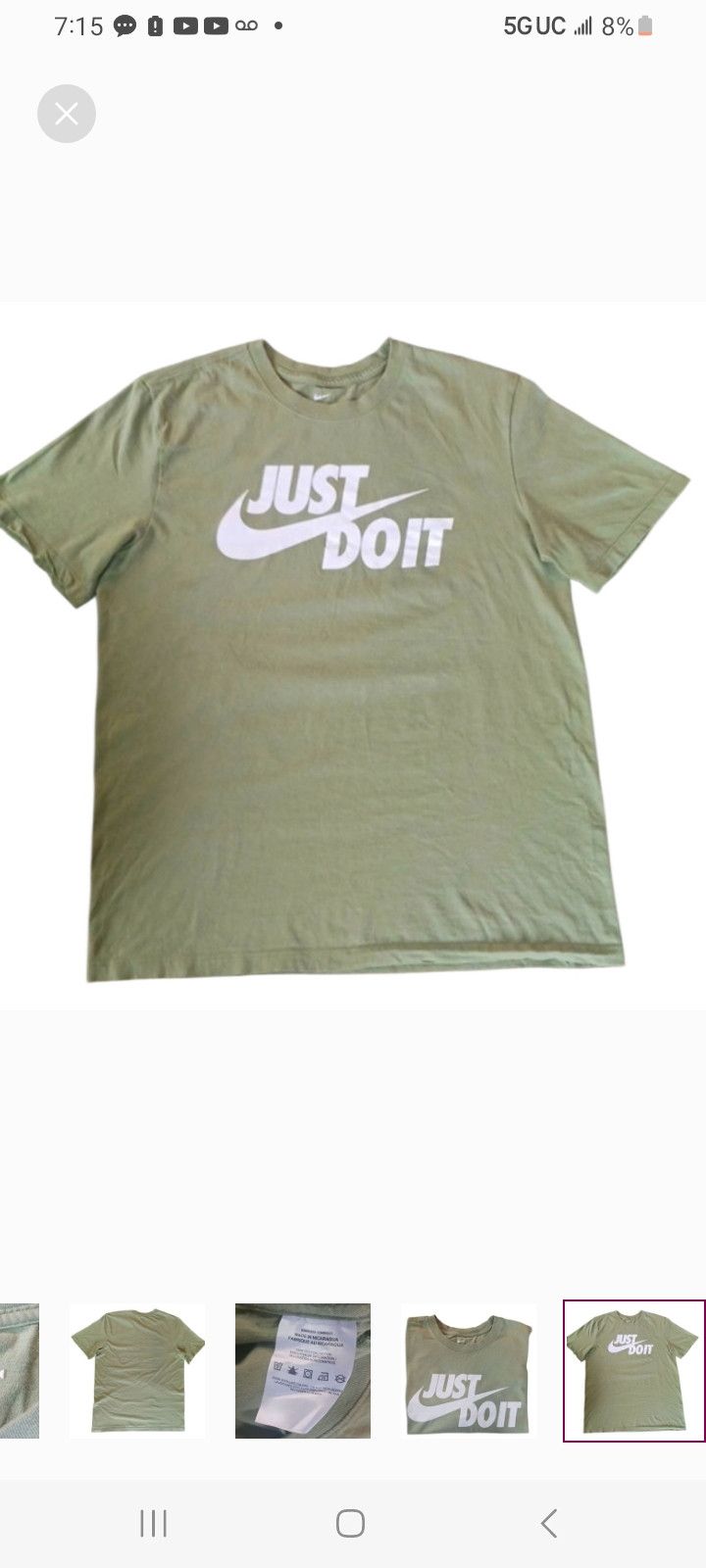 Nike Nike Just Do It T-Shirt Size US M / EU 48-50 / 2 - 6 Thumbnail