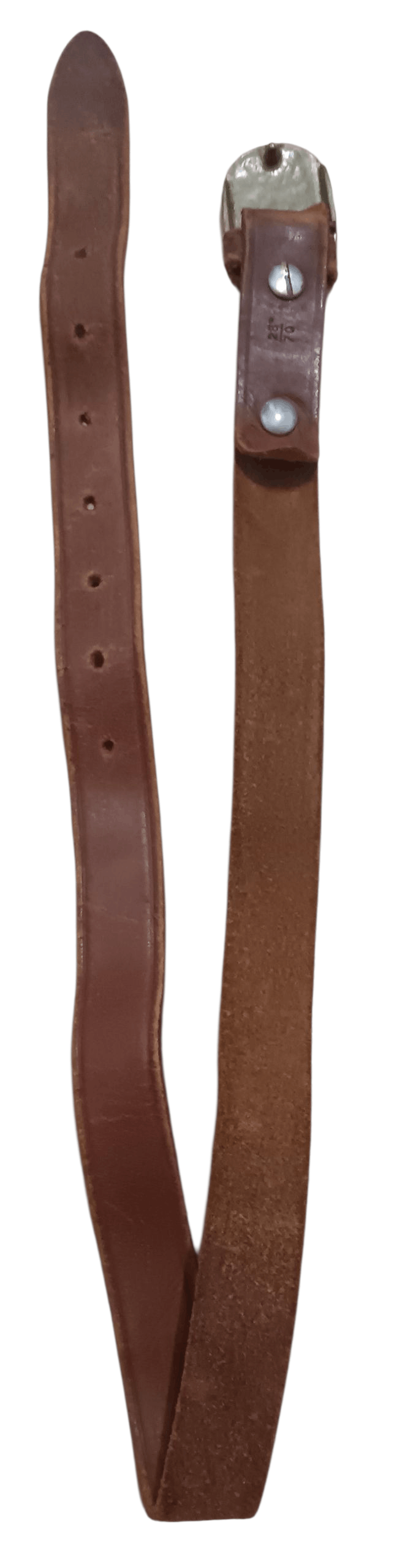 Polo Ralph Lauren VINTAGE POLO LEATHER BELT WITH SOLID BRASS BUCKLE Size 32 - 5 Thumbnail