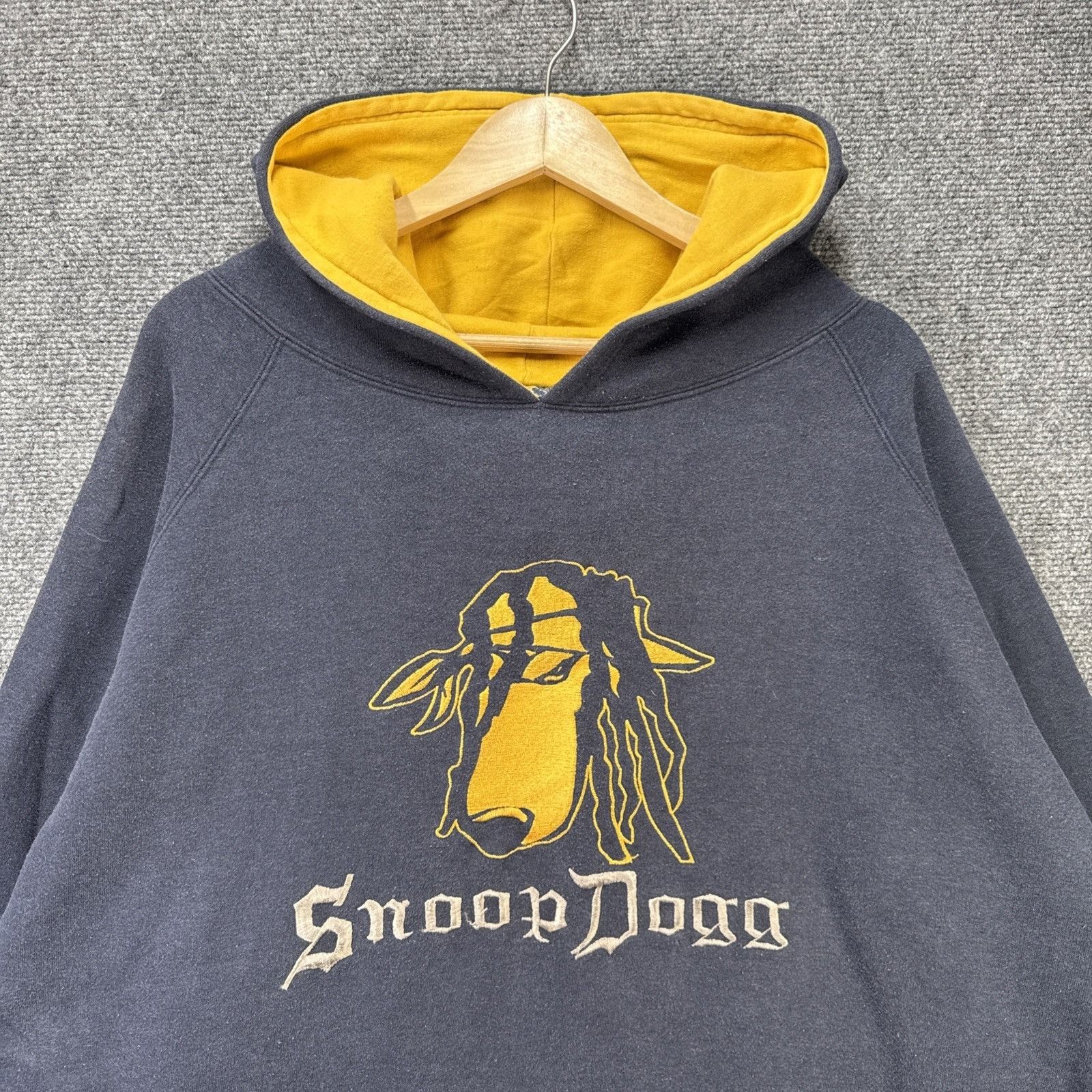 Rap Tees Vintage Snoop Dogg Hoodie Mens 2XL Navy 90s Rap Hip Hop Wu T Size US XXL / EU 58 / 5 - 1 Thumbnail