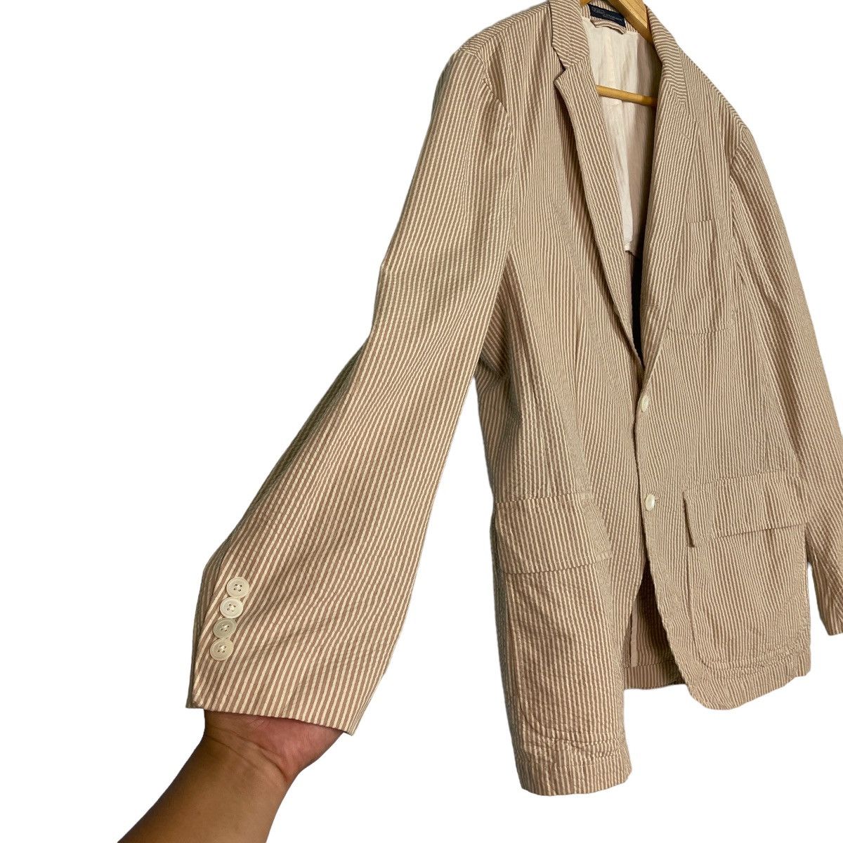 Polo Ralph Lauren 🔥LAST PRICE🔥 Polo By Ralph Lauren Vertical Stripes Blazer Size 42R - 6 Thumbnail