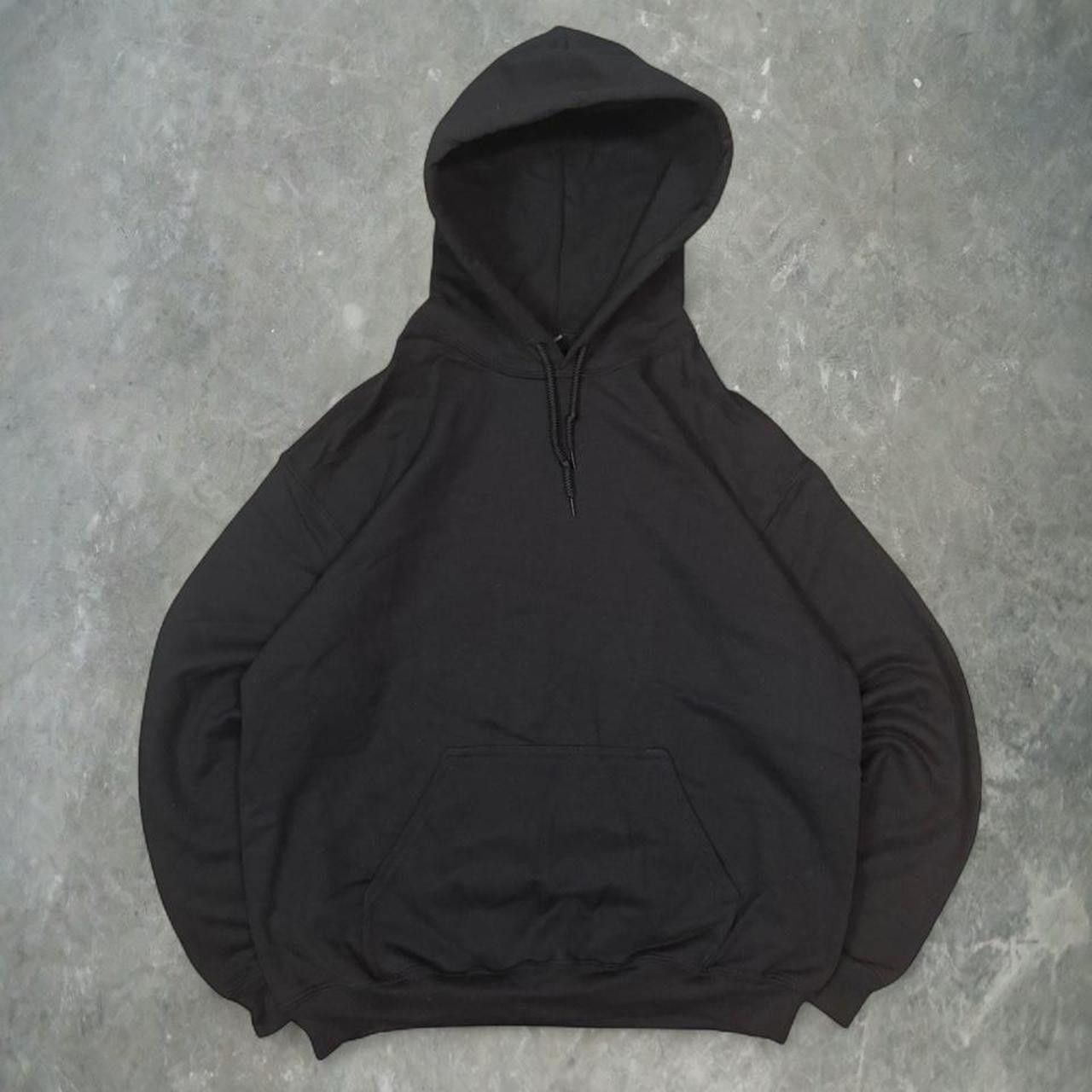 Vintage Crazy Vintage Y2K/2000s Blank Black Streetwear Essential Hoodie! Size US M / EU 48-50 / 2 - 1 Thumbnail