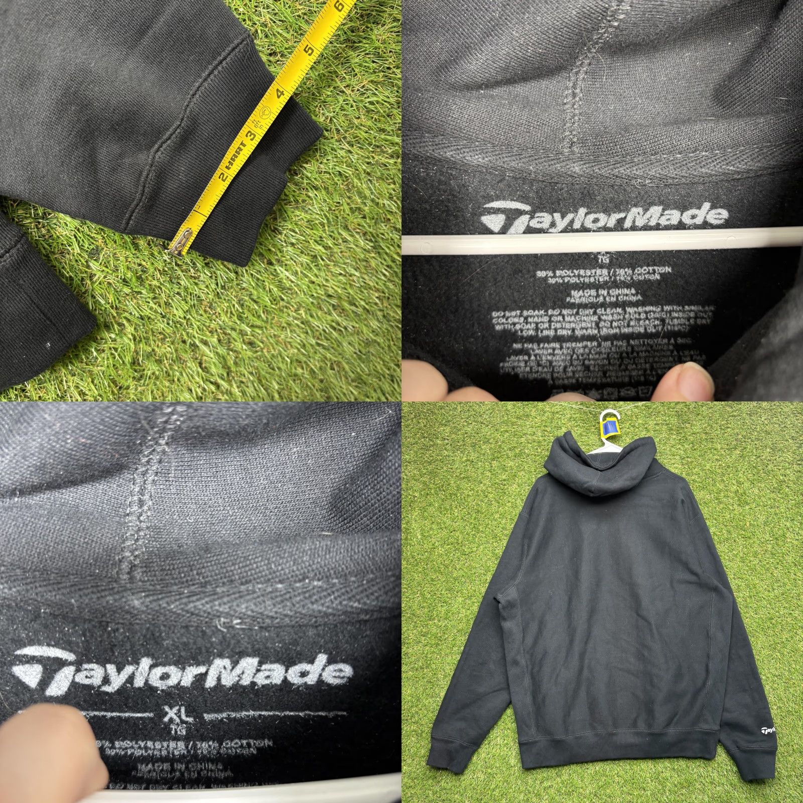 TaylorMade TaylorMade Hoodie Mens XL Black Pullover Golf Bag Graphic Fleece Sweatshirt Logo Size US XL / EU 56 / 4 - 8 Thumbnail