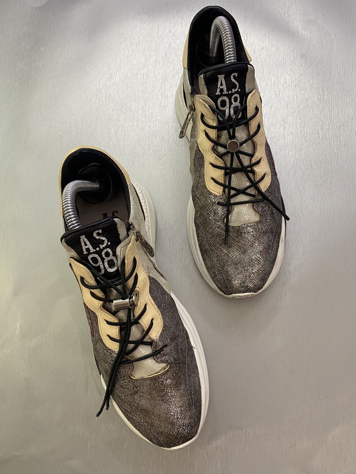A.S.98 Airstrips A.S 98 Women’s Casual Leather Sneakers size 38 Size US 7 / IT 37 - 2 Thumbnail