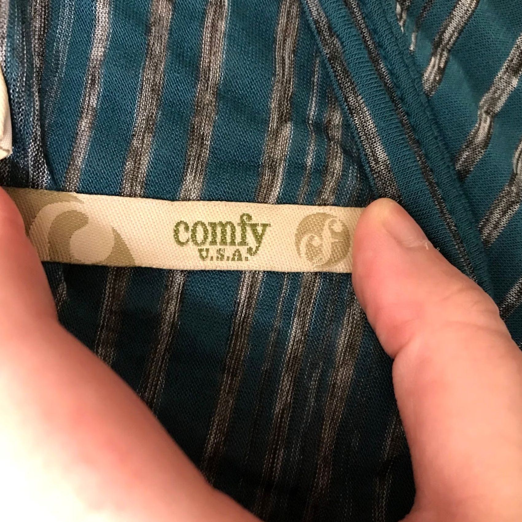 Altea VINTAGE? Comfy USA Teal Stripe Pocket Tunic Dress XS Size XS / US 0-2 / IT 36-38 - 7 Thumbnail
