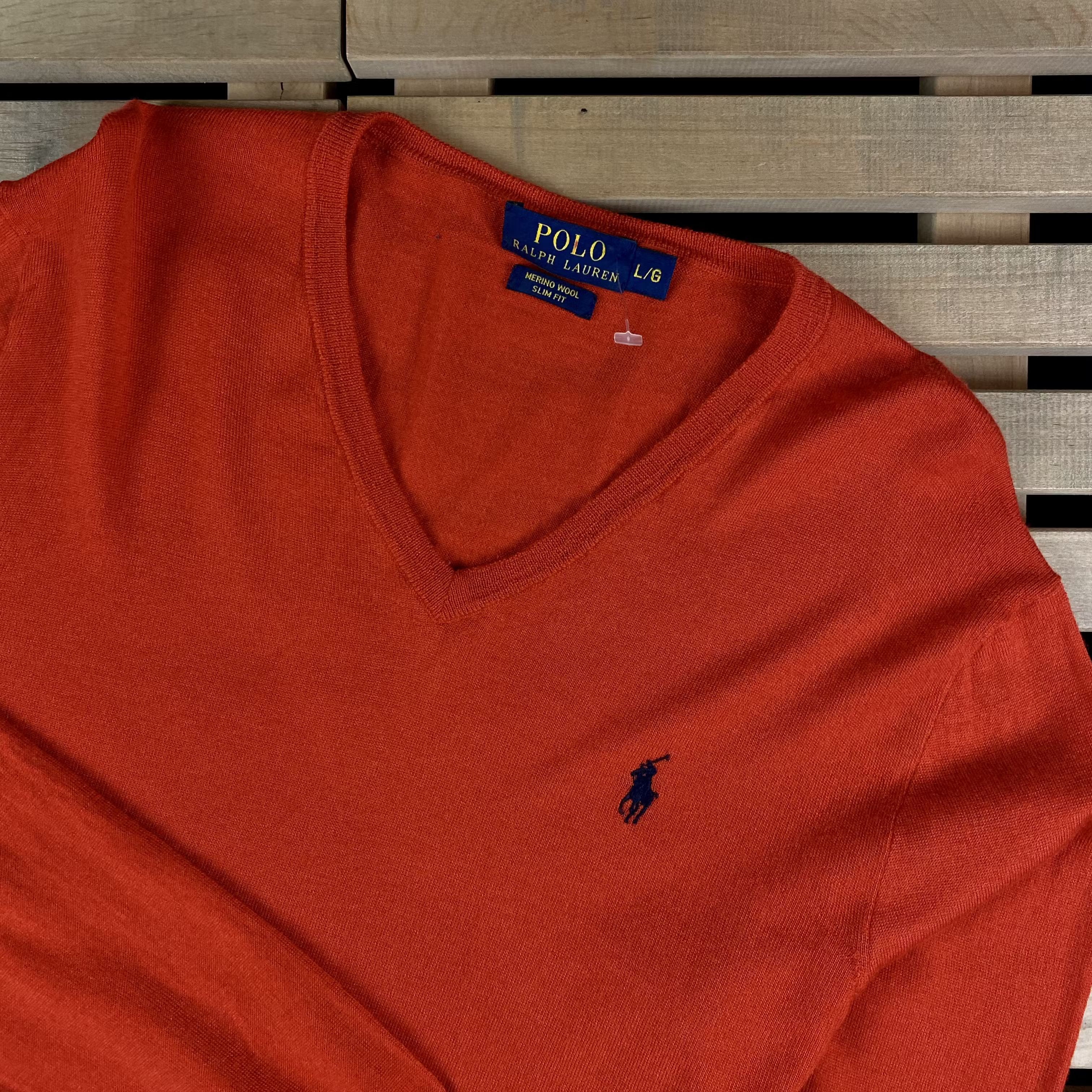 Polo Ralph Lauren × Ralph Lauren Mens Merino Wool Sweater Pullover Polo Ralph Lauren Size L Size US L / EU 52-54 / 3 - 2 Thumbnail