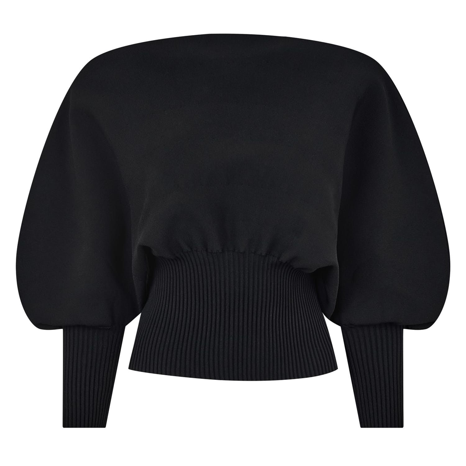 Bottega Veneta Bottega Veneta Cropped Boat Neck Long Sleeve Sweater Size XS / US 0-2 / IT 36-38 - 1 Thumbnail