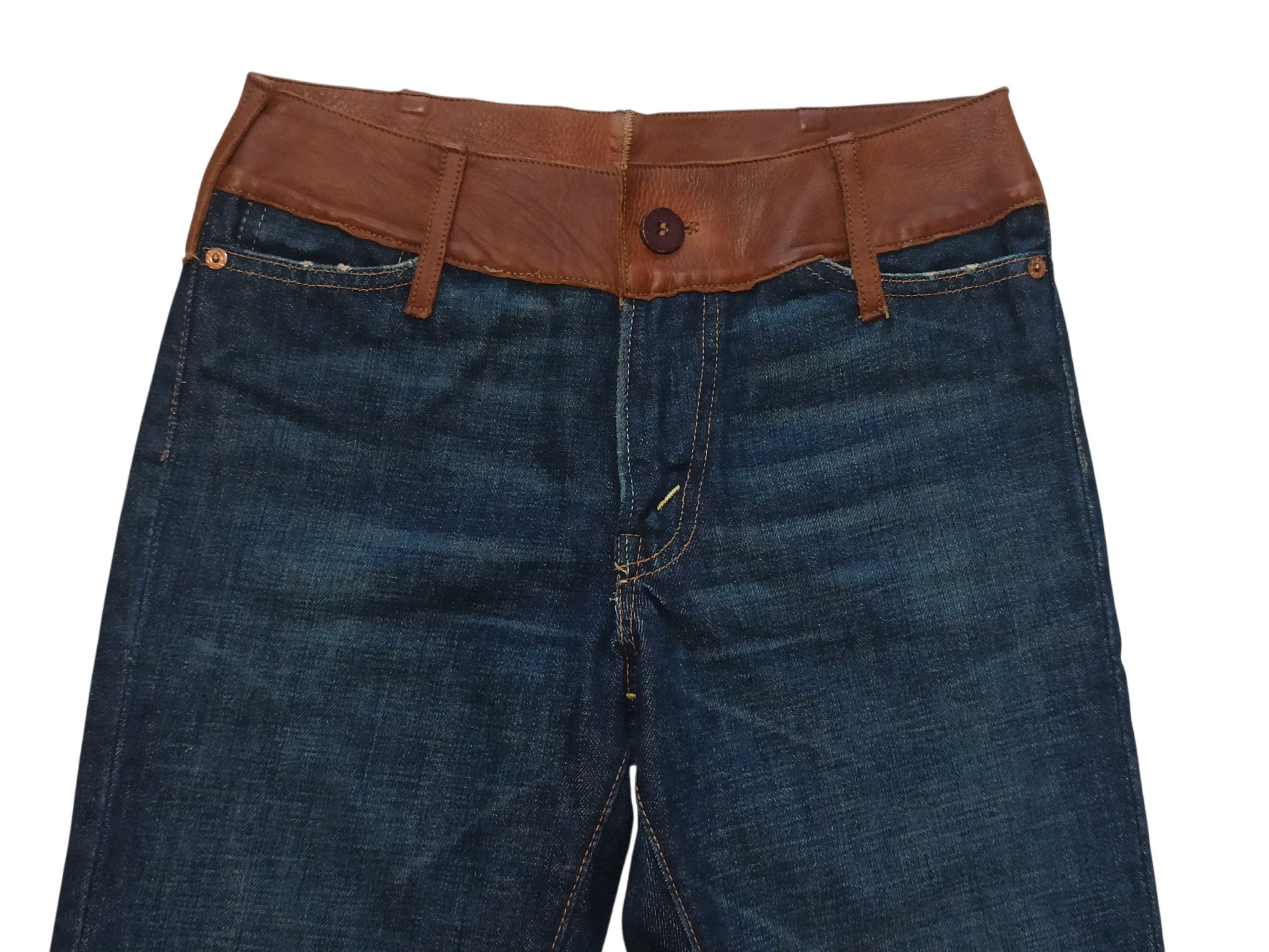 Levi's Levi's Rare Big E Leather Waistband Jeans Made In USA W28 Size 28" / US 6 / IT 42 - 3 Thumbnail