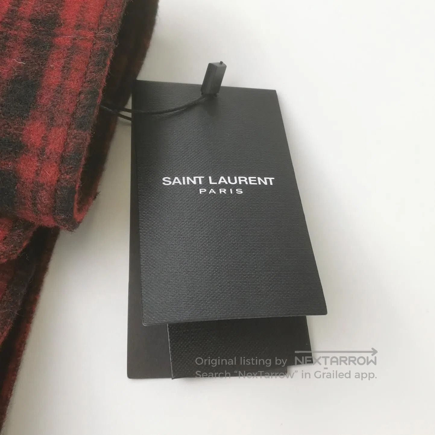 Saint Laurent Paris Saint Laurent Black Patterned Slim Jeans. Size US 27 - 5 Thumbnail