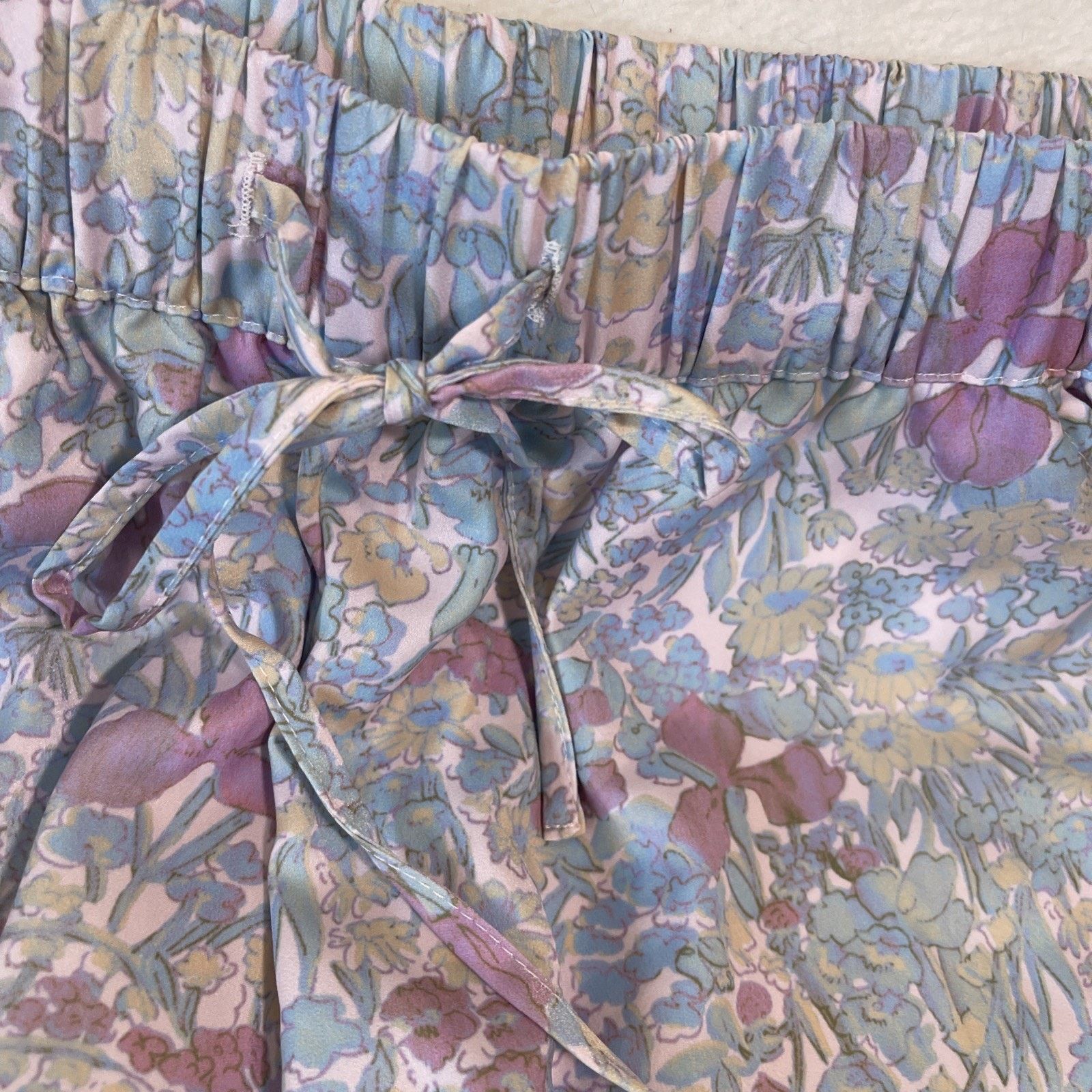Asos ASOS Satin Design Pull on Floral Shorts Size 6 NWT Size 28" / US 6 / IT 42 - 2 Thumbnail