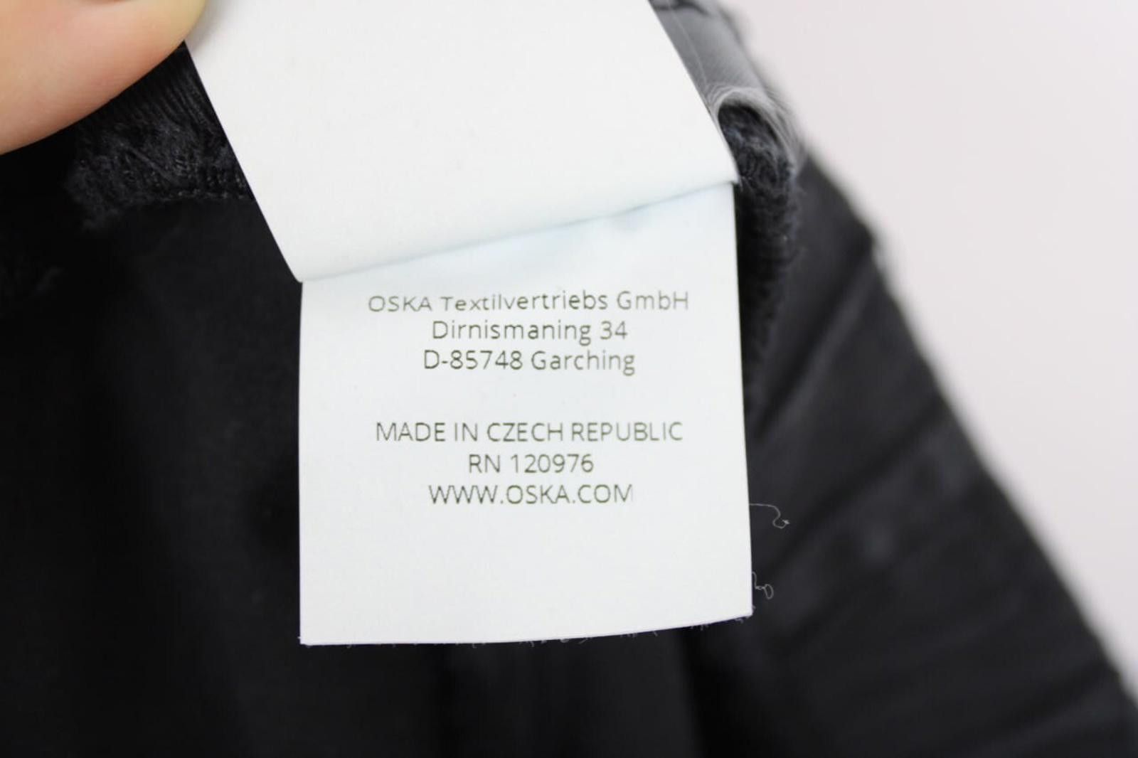 Oscar De La Renta OSKA Black Relaxed Wide-Leg Stretch Pants Trousers Size 2 Size 26" / US 2 / IT 38 - 10 Thumbnail