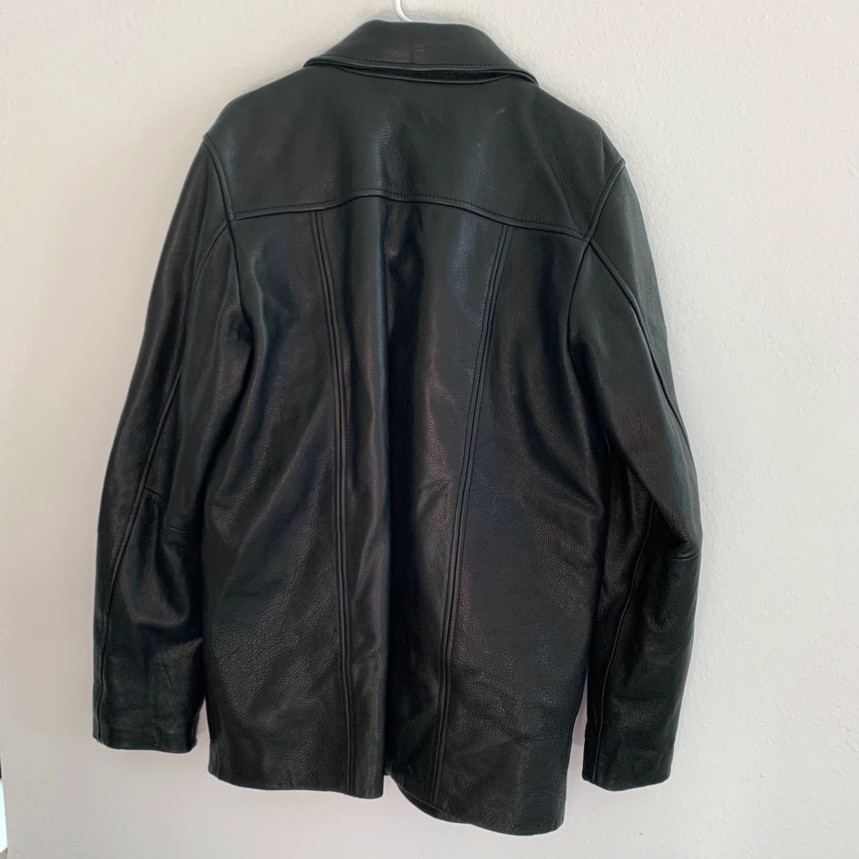 Vintage VINTAGE Pelle Leather Jacket Mens LT Black 1990s Large Tall Leather Jacket Mens LT Black 1990s Size US L / EU 52-54 / 3 - 8 Thumbnail