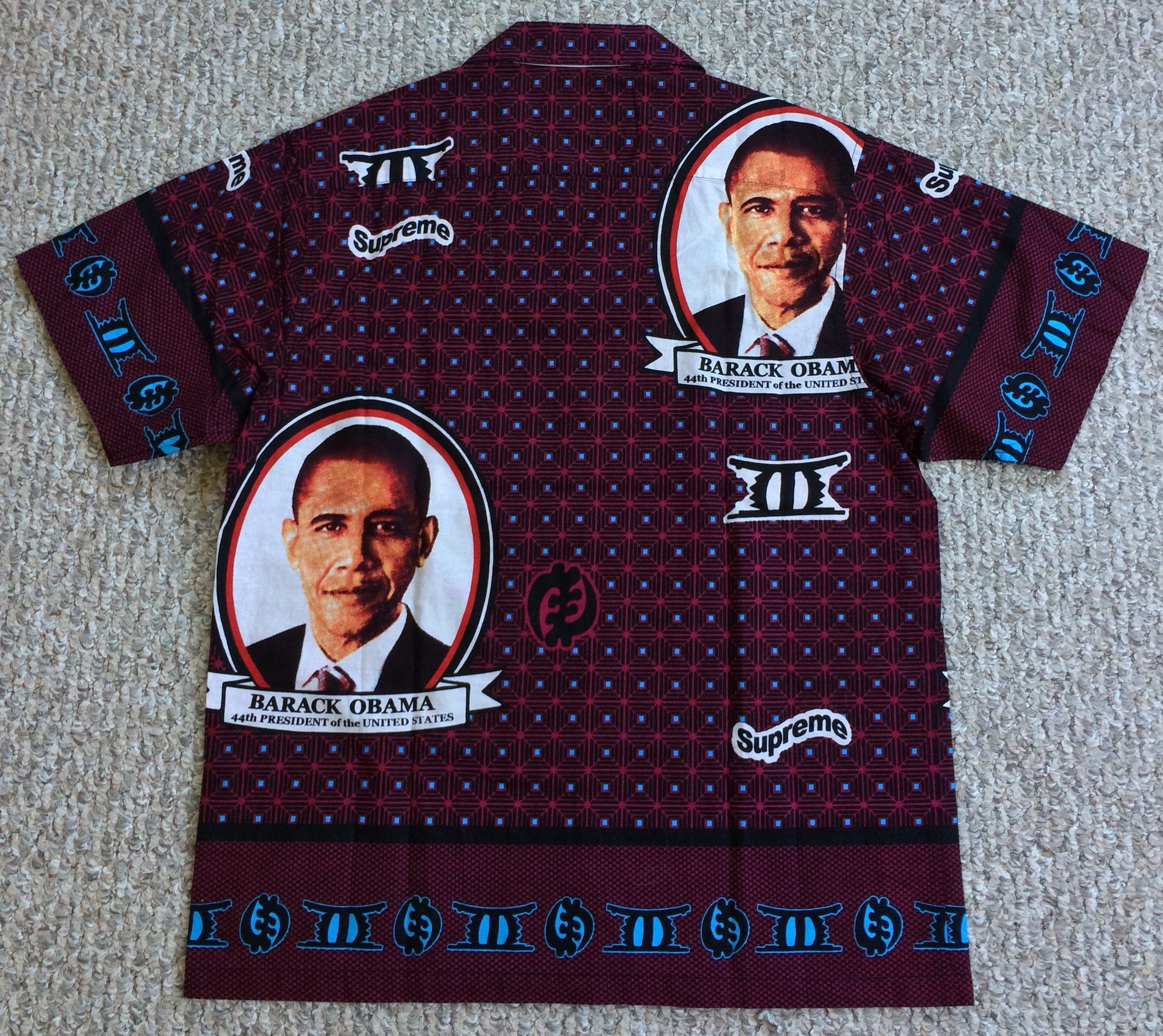 Supreme NEW S/S 2017 Supreme x Obama Button Up Shirt size small Size US S / EU 44-46 / 1 - 5 Thumbnail