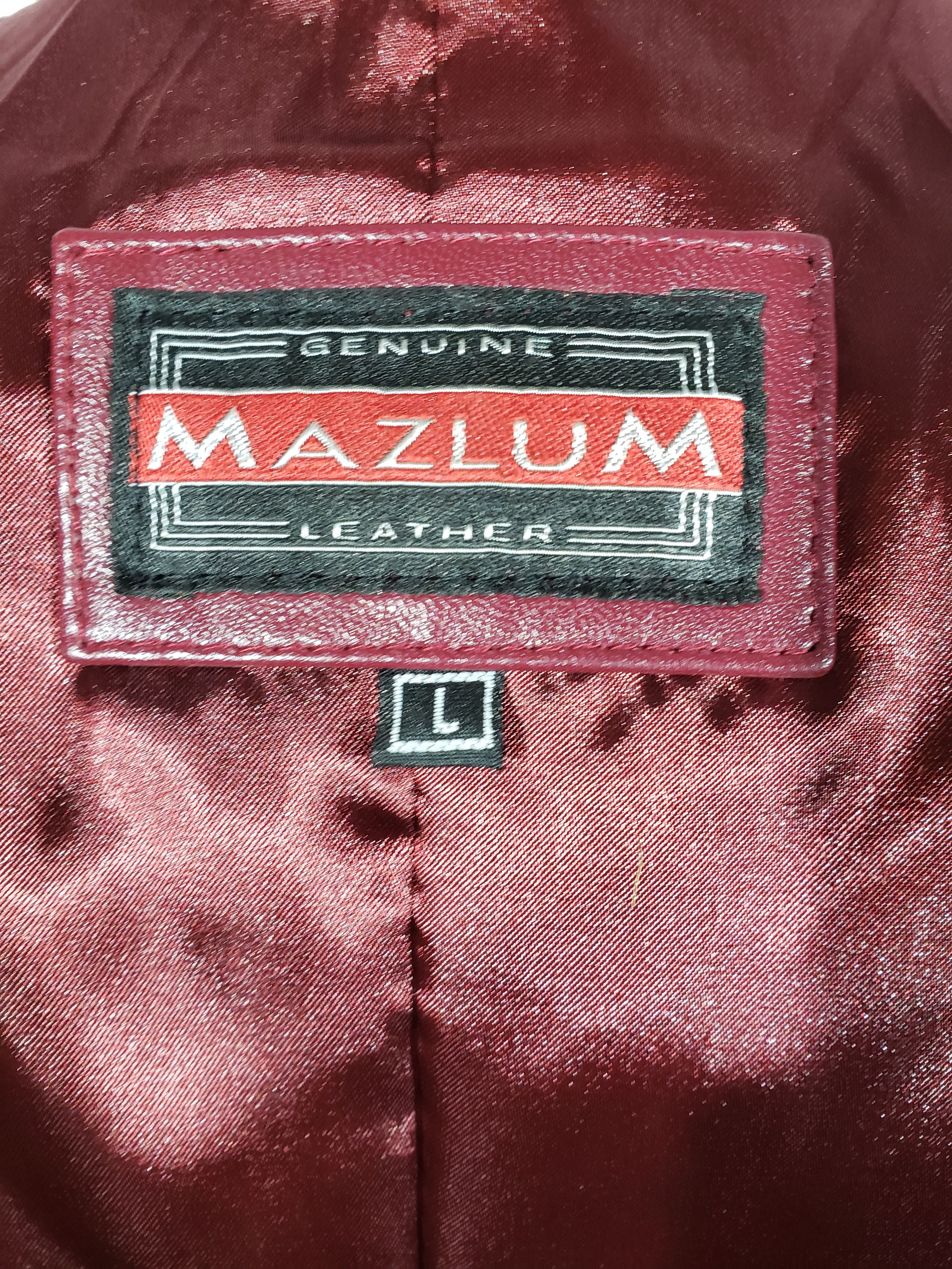 Other Cute women's long burgundy leather jacket. Size L / US 10 / IT 46 - 9 Thumbnail