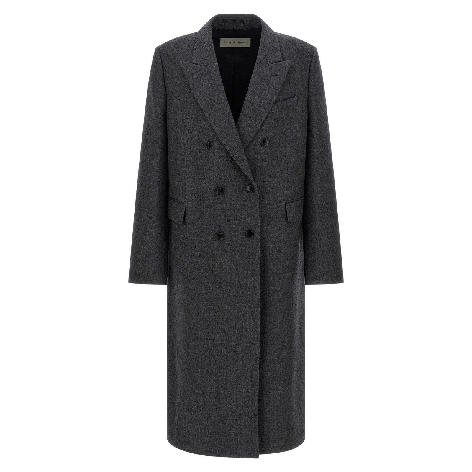 Dries Van Noten DRIES VAN NOTEN Gray Wool Coat New & Authentic (Men's size:L Size US L / EU 52-54 / 3 - 1 Thumbnail