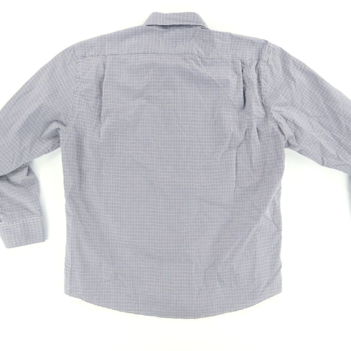 Faconnable VINTAGE Faconnable Diamond Check Long Sleeve Button Up Shirt Gray Men's XL Size US XL / EU 56 / 4 - 4 Thumbnail