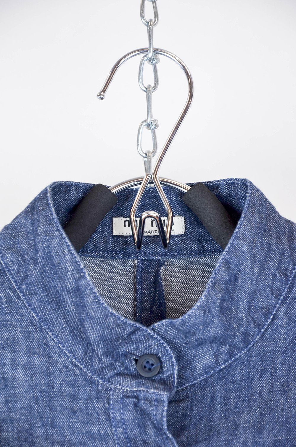 Miu Miu × Vintage MIU MIU Vintage Blue Chambray Denim Shirt - 42 Size M / US 6-8 / IT 42-44 - 7 Thumbnail
