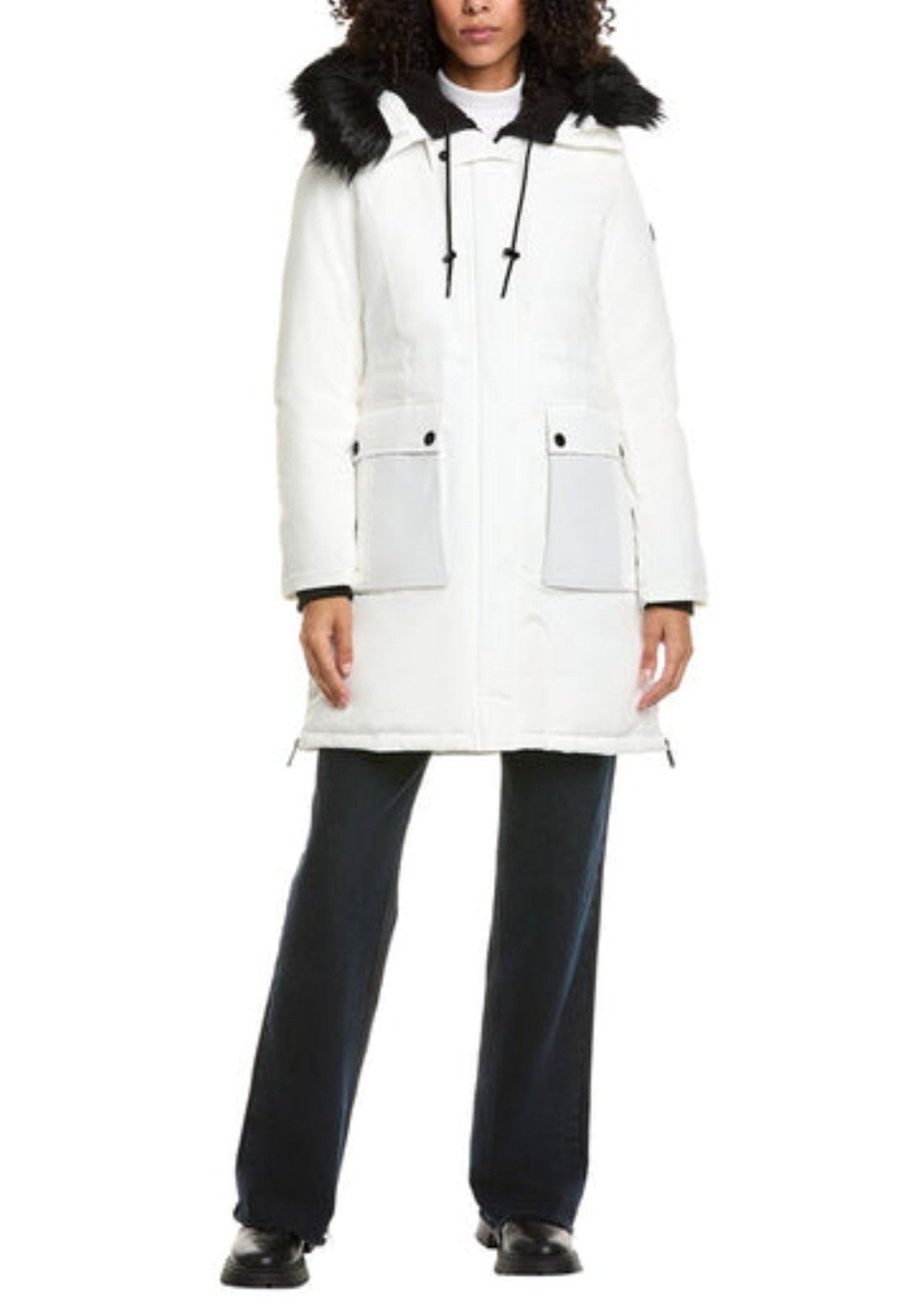 Sam Edelman Sam Edelman Parka Coat/ Faux Fur Trim/ Fleece Lined Hood Size M / US 6-8 / IT 42-44 - 1 Thumbnail