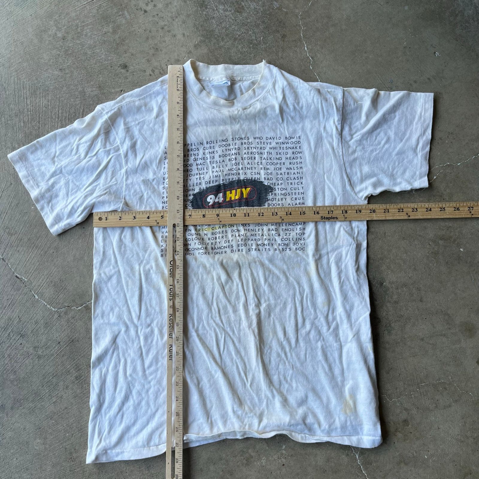 Vintage VINTAGE 94HJY RADIO SHIRT ROLLING STONES PINK FLOYD U2 LRG Size US L / EU 52-54 / 3 - 5 Thumbnail