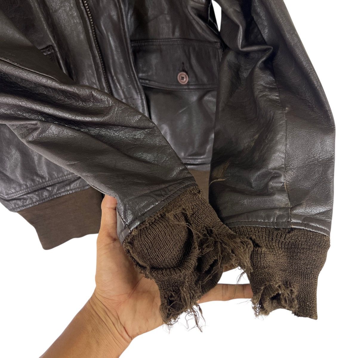 Cooper 🔥 Vintage Cooper G-1 Usn Leather Jacket Size 42R Size US L / EU 52-54 / 3 - 9 Thumbnail