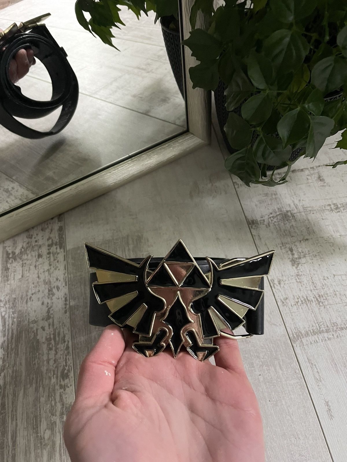 Japanese Brand × Nintendo Vintage The Legend Of Zelda Nintendo Belt Black Metal Logo Size ONE SIZE - 2 Thumbnail