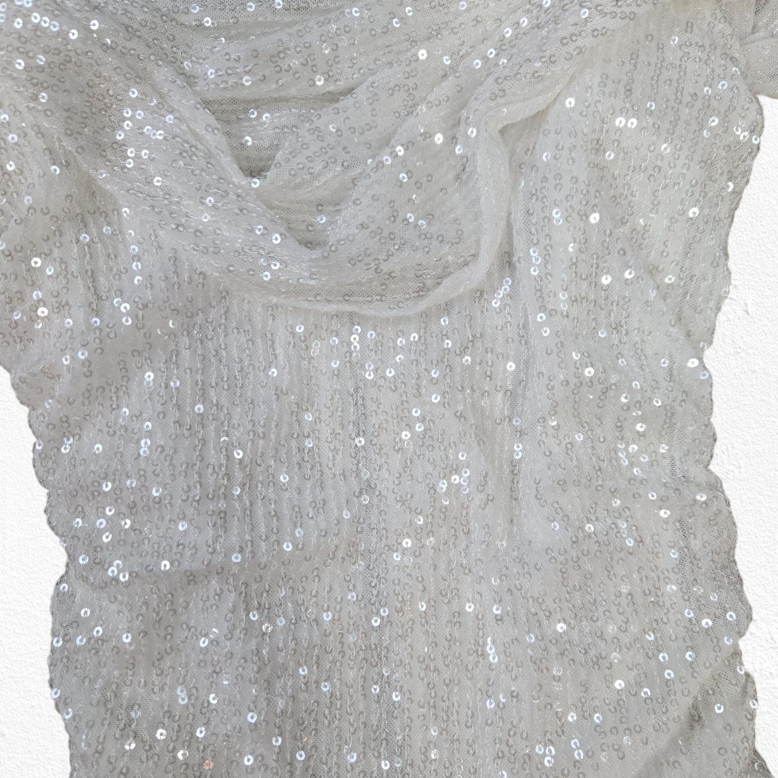 Other White Sequin Off-Shoulder Mini Dress Size Small Size S / US 4 / IT 40 - 5 Thumbnail