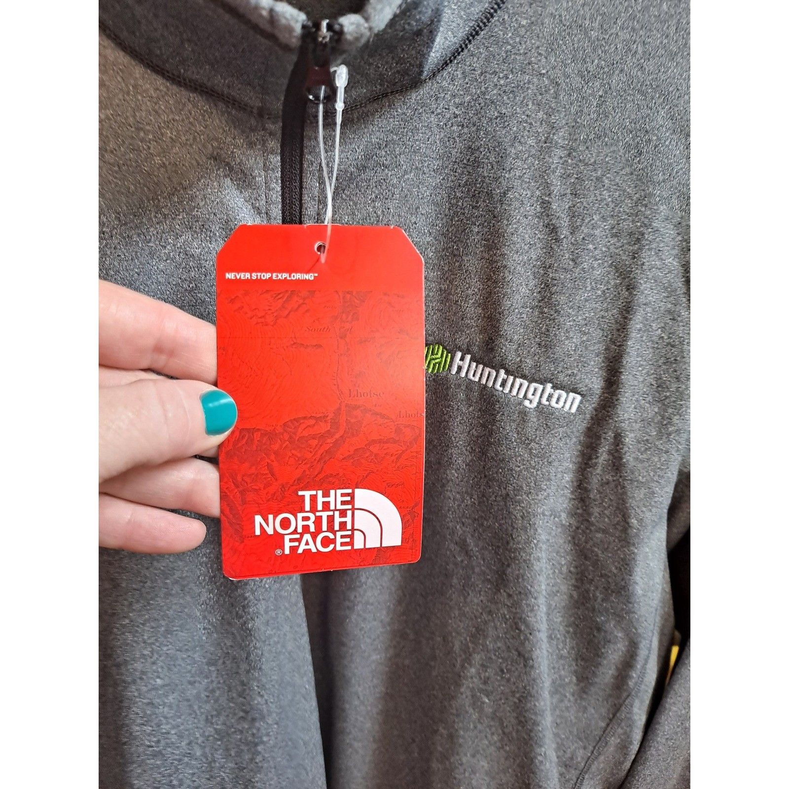 The North Face The North Face Fleece Pullover 1/4 Zip Tech Jacket Asphalt G Size US XL / EU 56 / 4 - 3 Thumbnail
