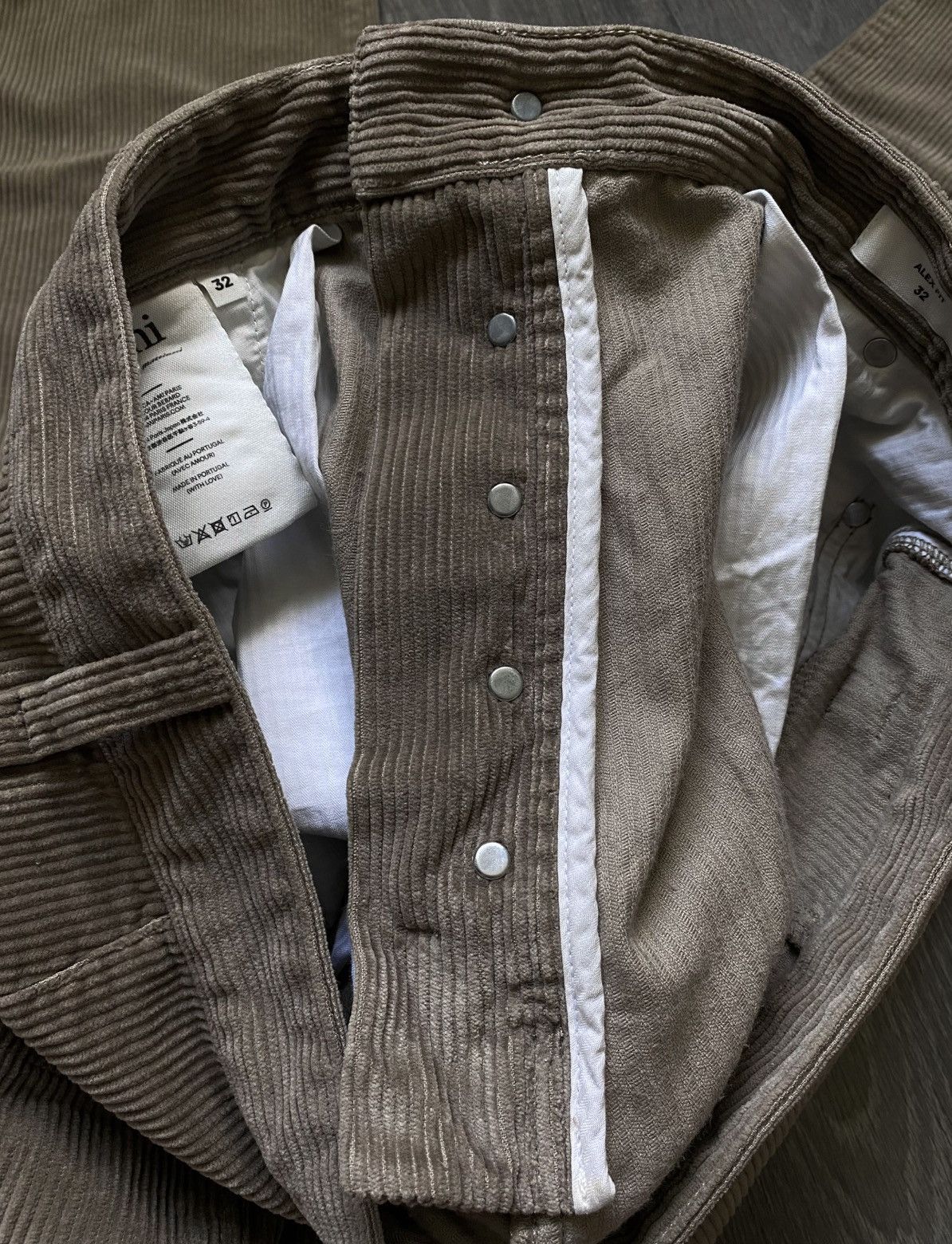 AMI AMI Paris Alexandre Mattiussi Velvet Corduroy Casual Trouser Size US 32 / EU 48 - 18 Thumbnail