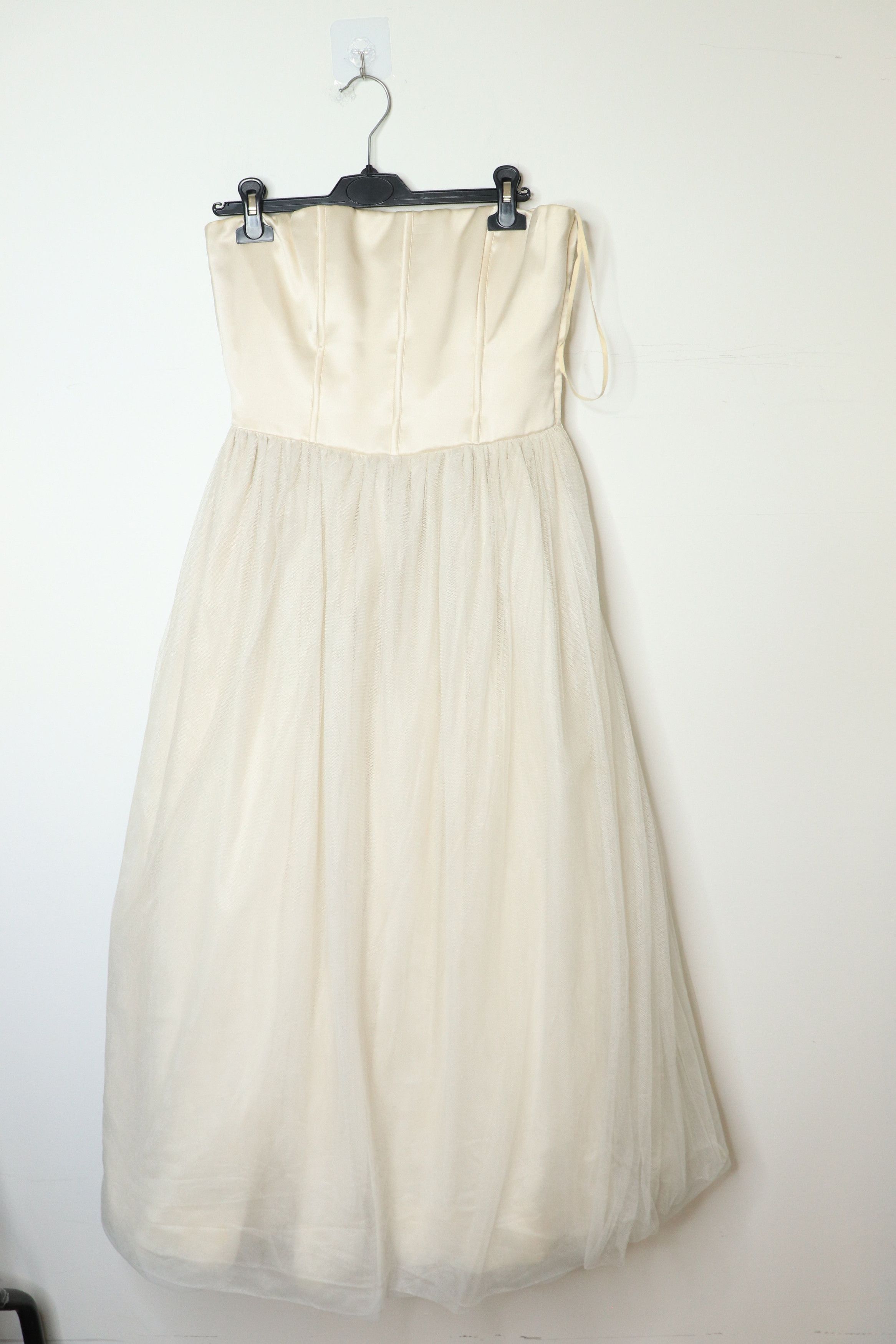 Brunello Cucinelli Cream strapless tulle dress - UK 10 Size S / US 4 / IT 40 - 1 Thumbnail