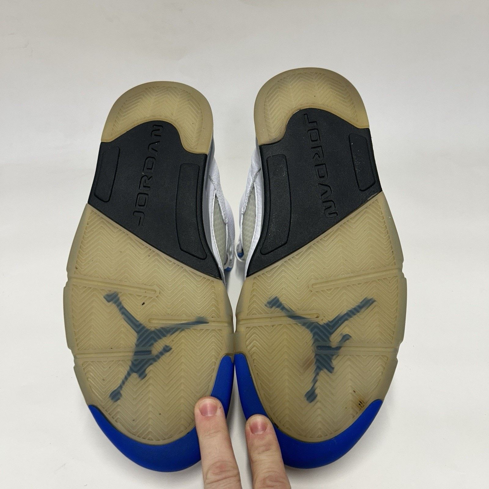 Jordan Brand Nike Air Jordan 5 Retro “Stealth 2.0/White Blue Grey” Size US 10.5 / EU 43-44 - 7 Thumbnail