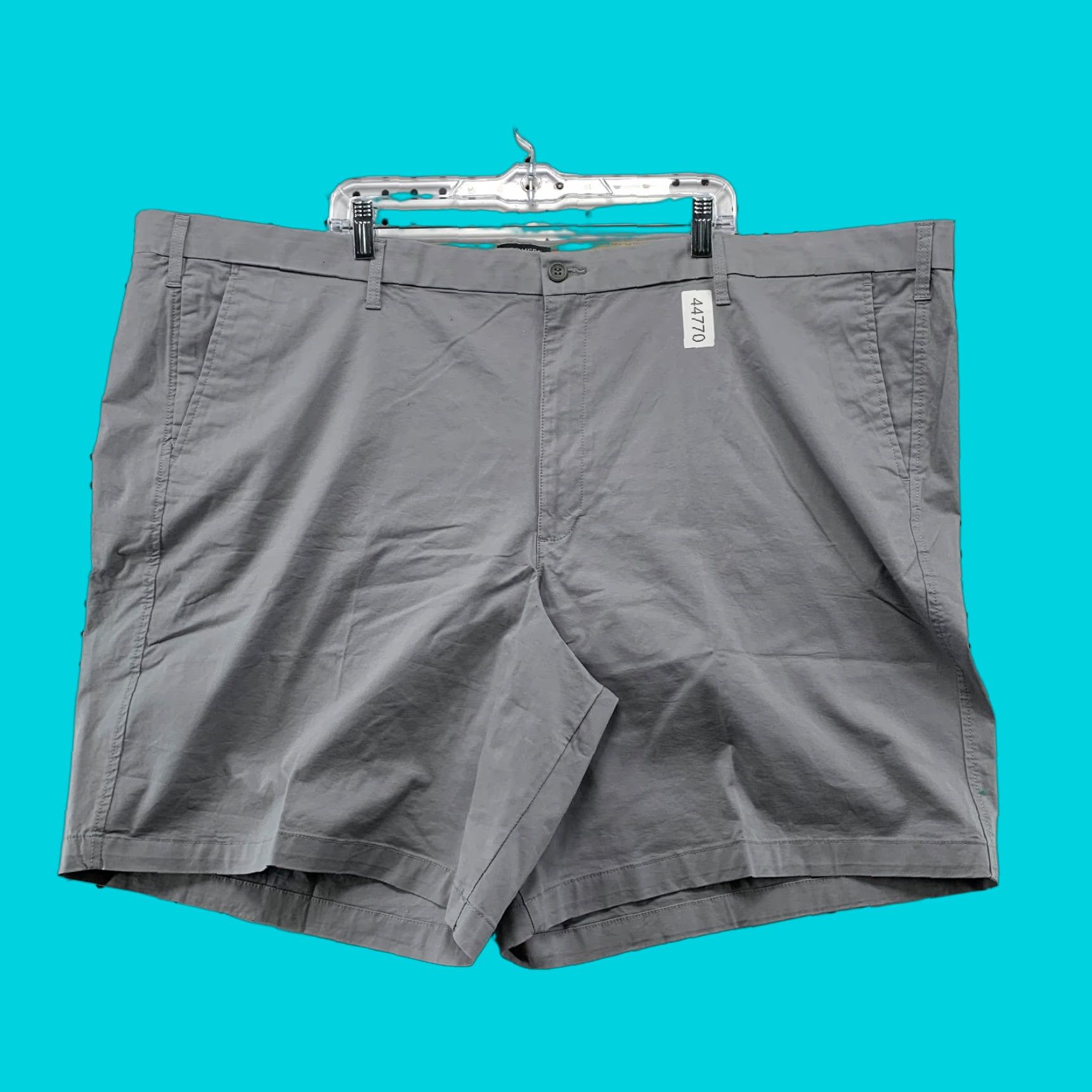 Dockers DOCKERS Chino Shorts Big & Tall 56X9.5 Gray Stretch Casual Men's Shorts 56 in Inseam 9.5 in Cotton Chino Size US 40 / EU 56 - 1 Thumbnail