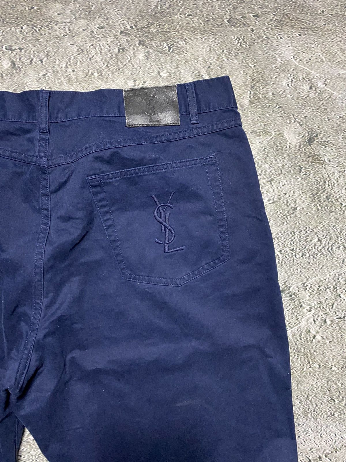Yves Saint Laurent Yves Saint Laurent vintage chino pants YSL jeans navy Size US 40 / EU 56 - 4 Thumbnail