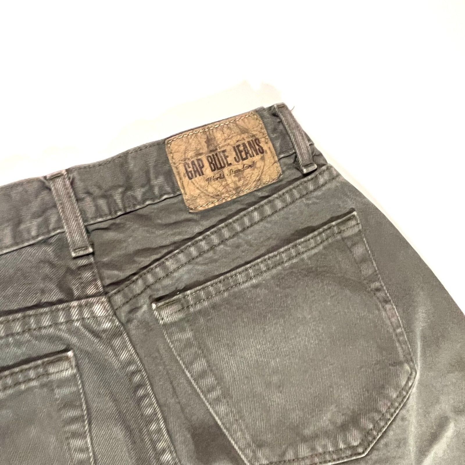 Gap × Vintage Vintage 1990’s Gap Blue Jeans Straight Leg Grey 26x29 Size 26" / US 2 / IT 38 - 8 Thumbnail