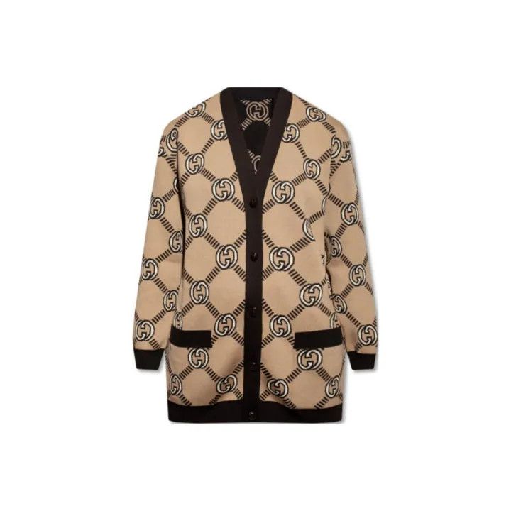 Gucci Gucci FW21 Double G Wool Cardigan Size S / US 4 / IT 40 - 1 Thumbnail