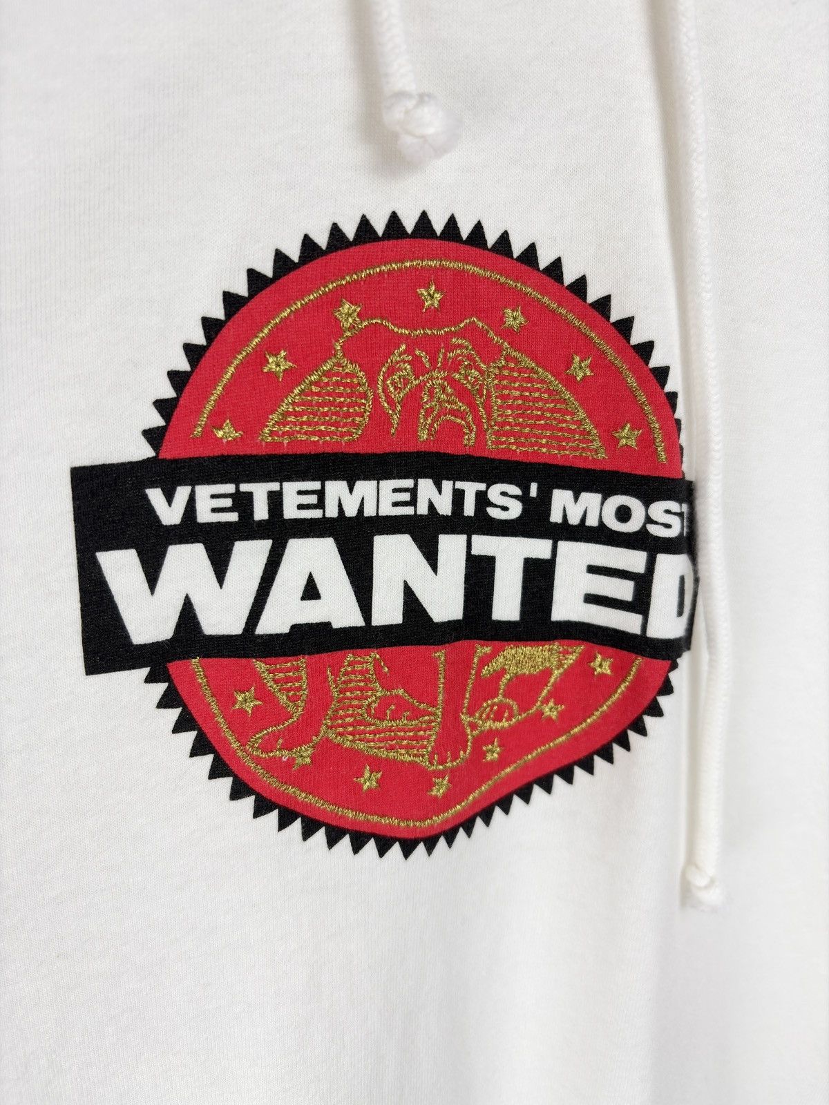 Vetements SS21 Vetements Most Wanted Logo Shirt Hoodie White Size US M / EU 48-50 / 2 - 3 Thumbnail