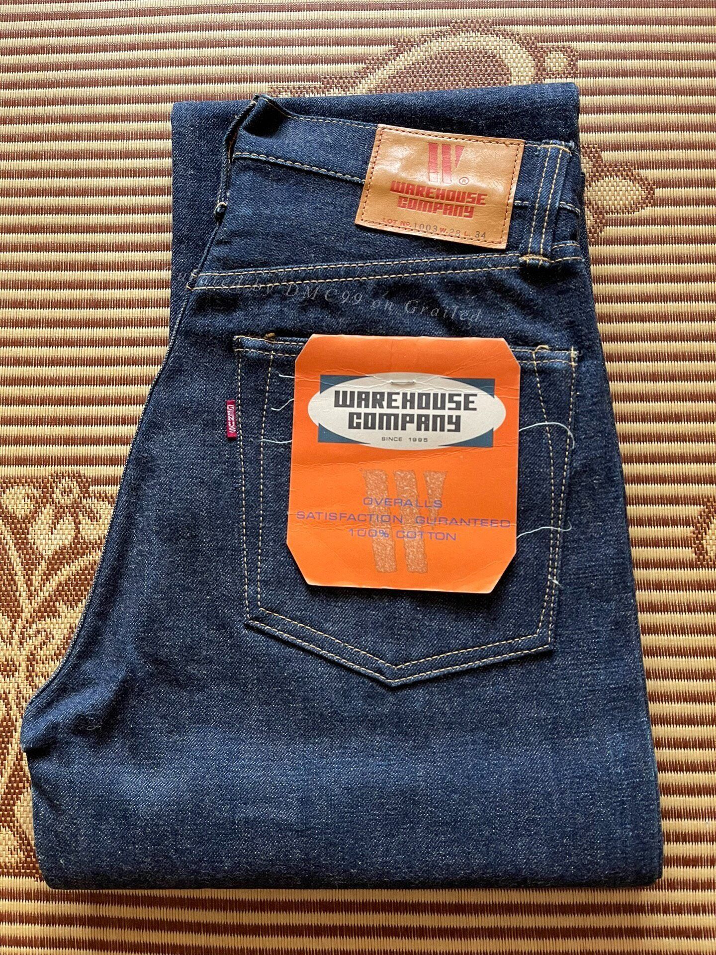 Warehouse & Co. Warehouse 1003xx Raw Denim Jeans Size US 30 / EU 46 - 1 Thumbnail