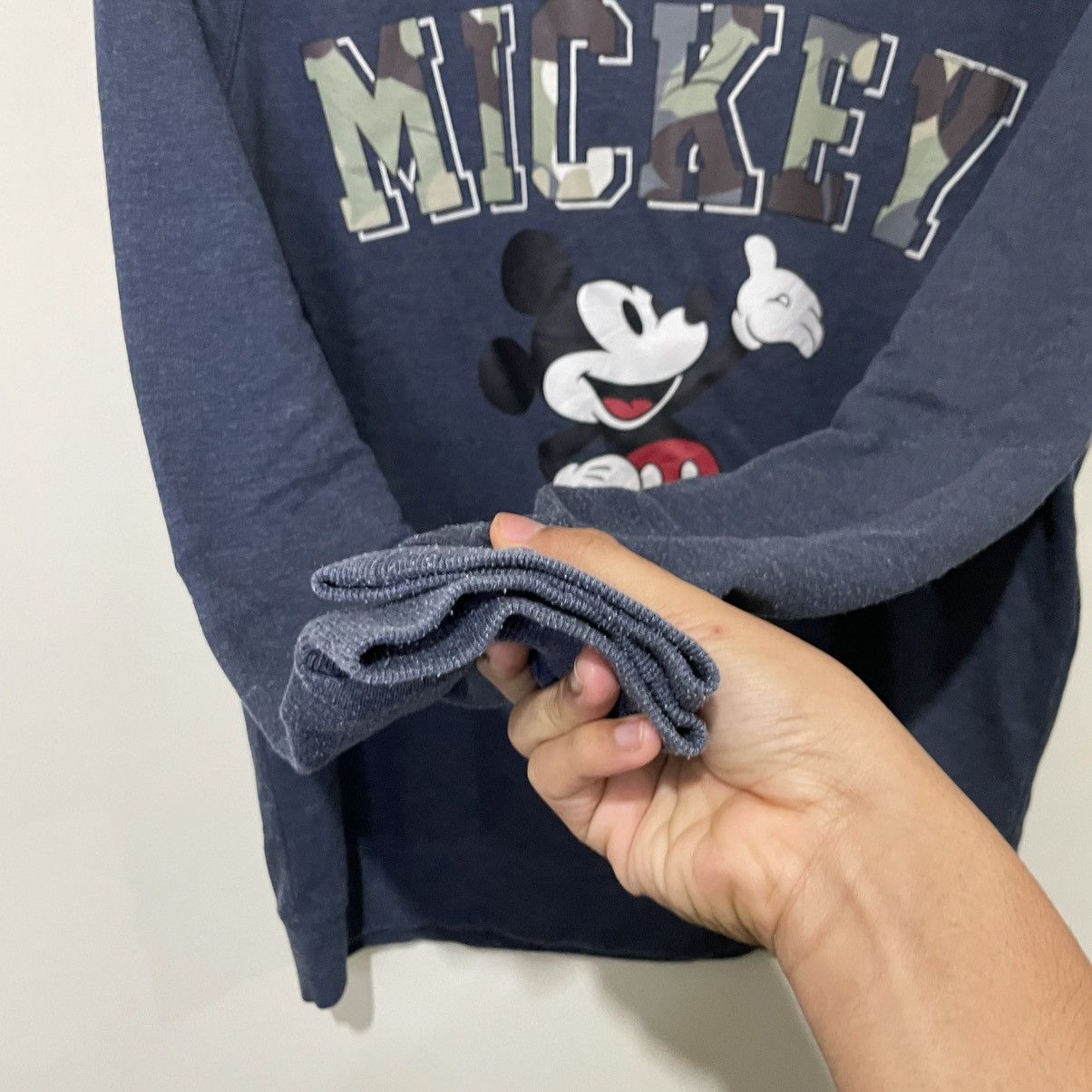 Mickey Mouse Disney Mickey Mouse navy blue graphic print sweatshirt. Size US S / EU 44-46 / 1 - 5 Thumbnail