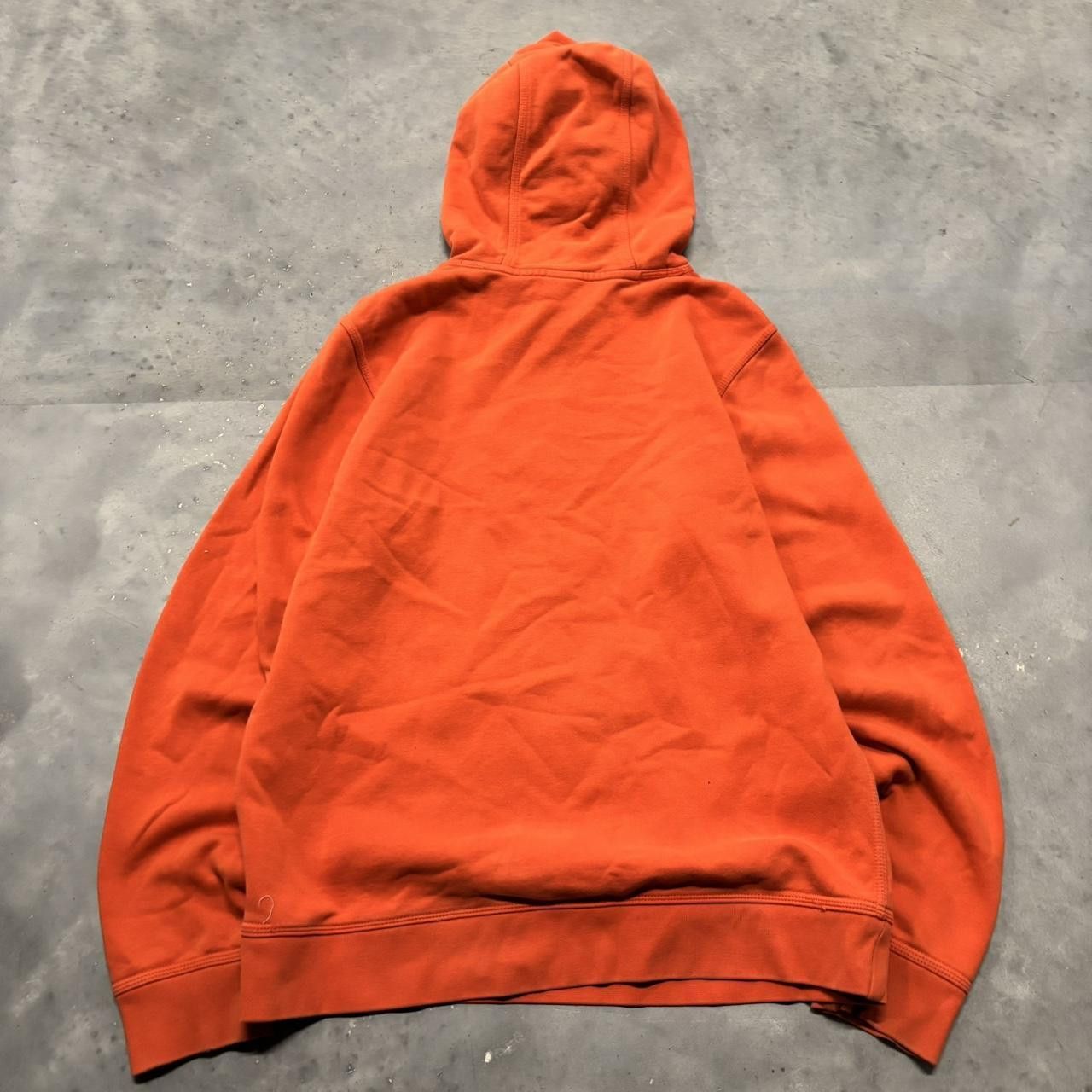 Nike × Vintage Crazy Vintage Y2K/2000s Orange Nike Swoosh Essential Hoodie! Size US M / EU 48-50 / 2 - 8 Thumbnail